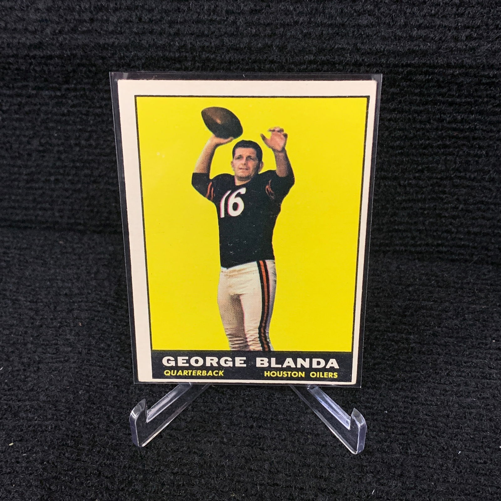 1961 Topps George Blanda Football Card (1 of 2)