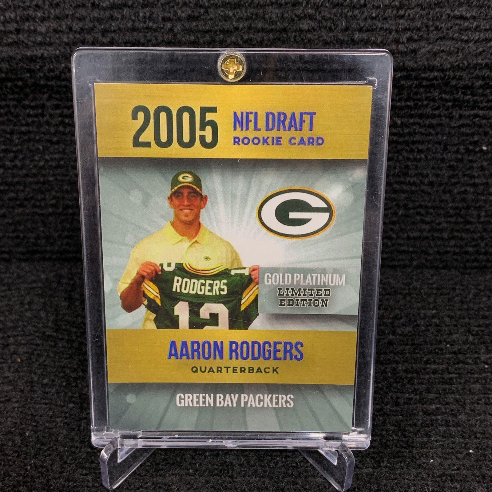 Gold Platinum Aaron Rogers Rookie Card (1 of 2)