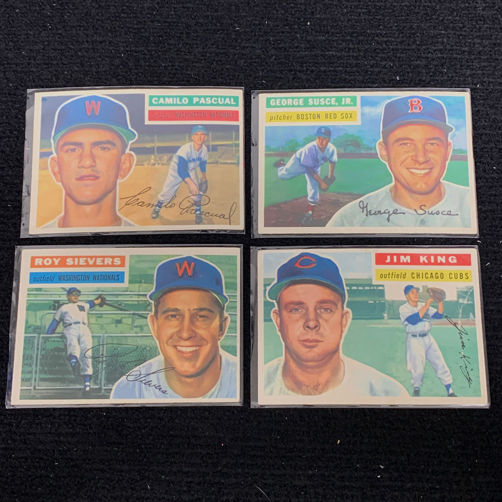 1956 Topps Roy Sievers, Pascual, King, + (1 of 2)
