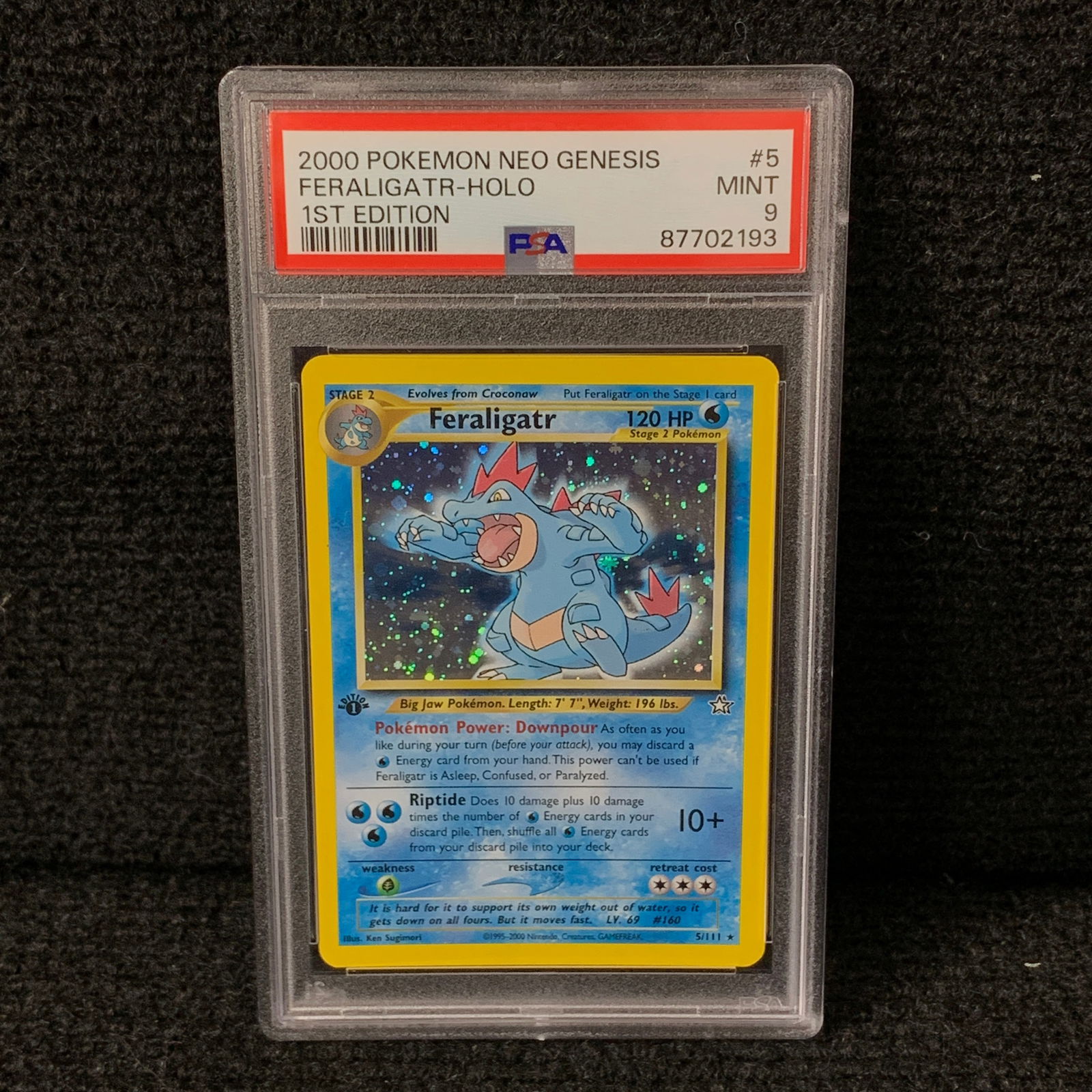 PSA 9 1st Ed Feraligatr (1 of 2)