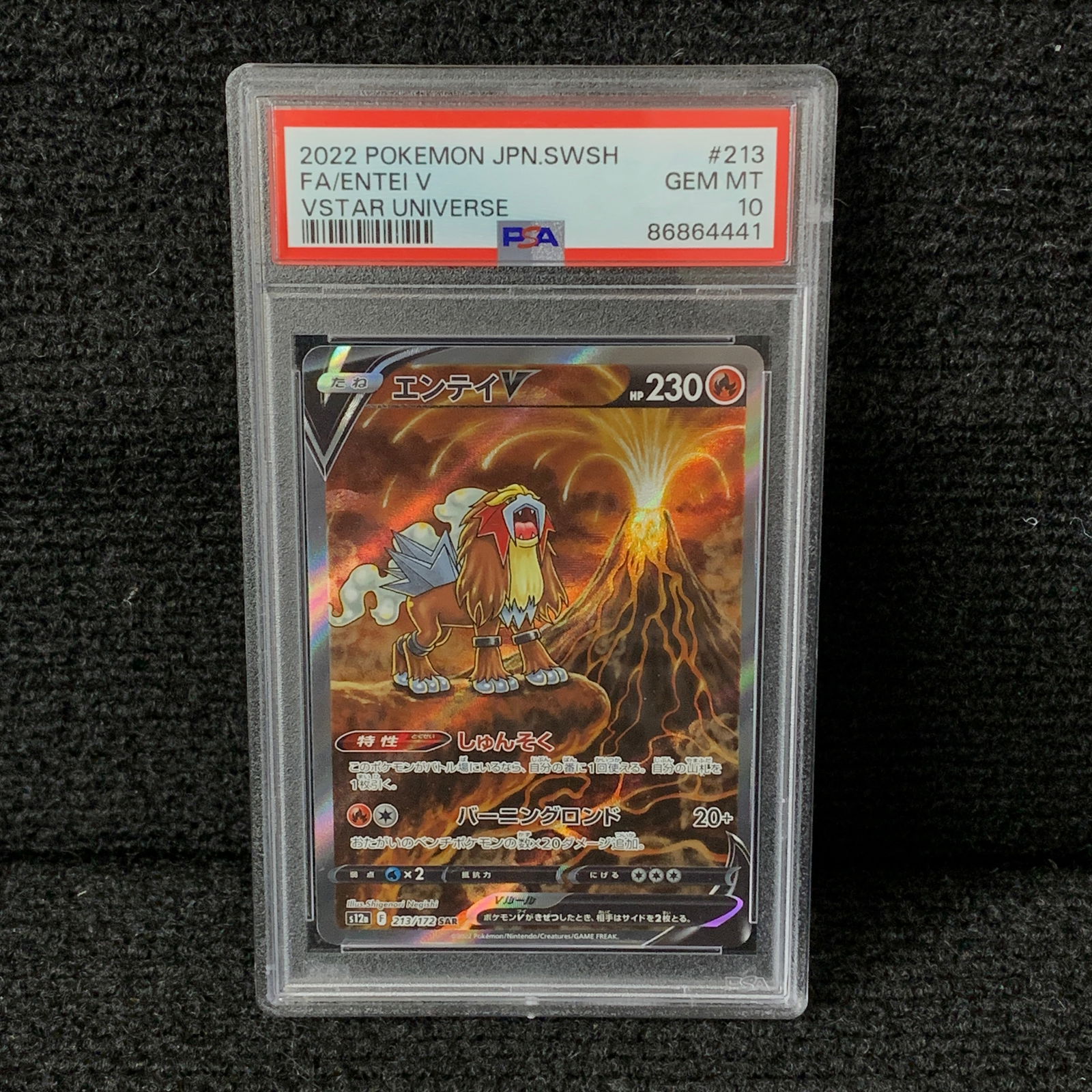 PSA 10 Entei V Japanese SAR (1 of 2)