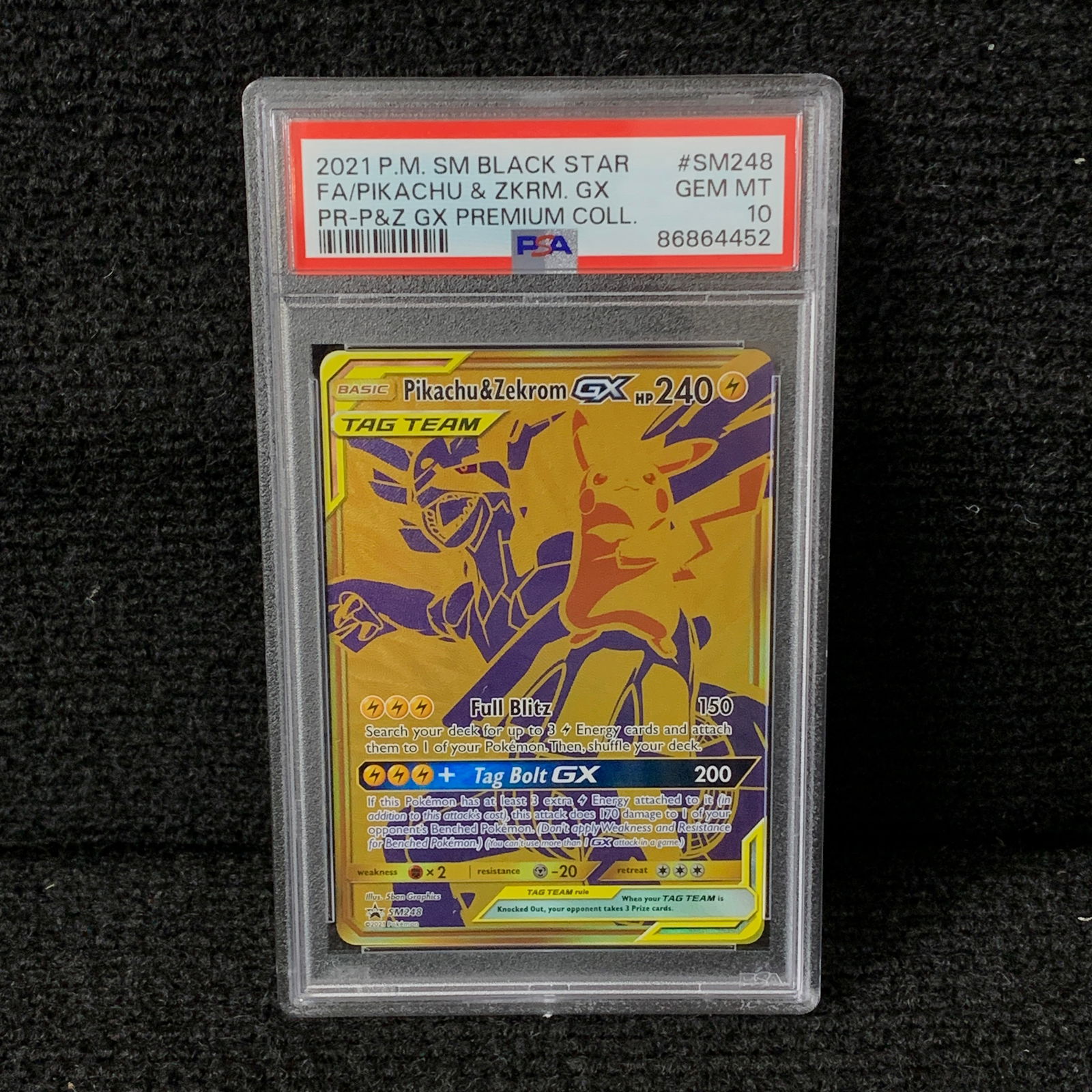 PSA 10 Pikachu & Zekrom GX Promo (1 of 2)
