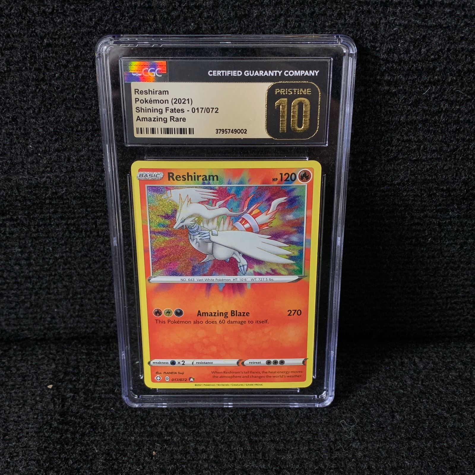 CGC P 10 Reshiram, Shining Fates (1 of 2)