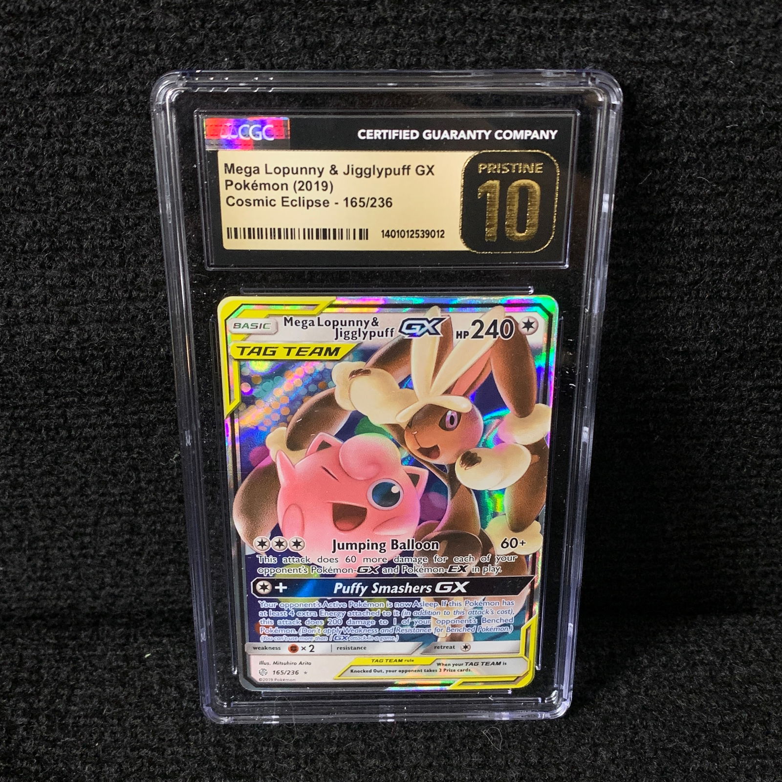 CGC P 10 M Lopunny & Jigglypuff GX (1 of 2)