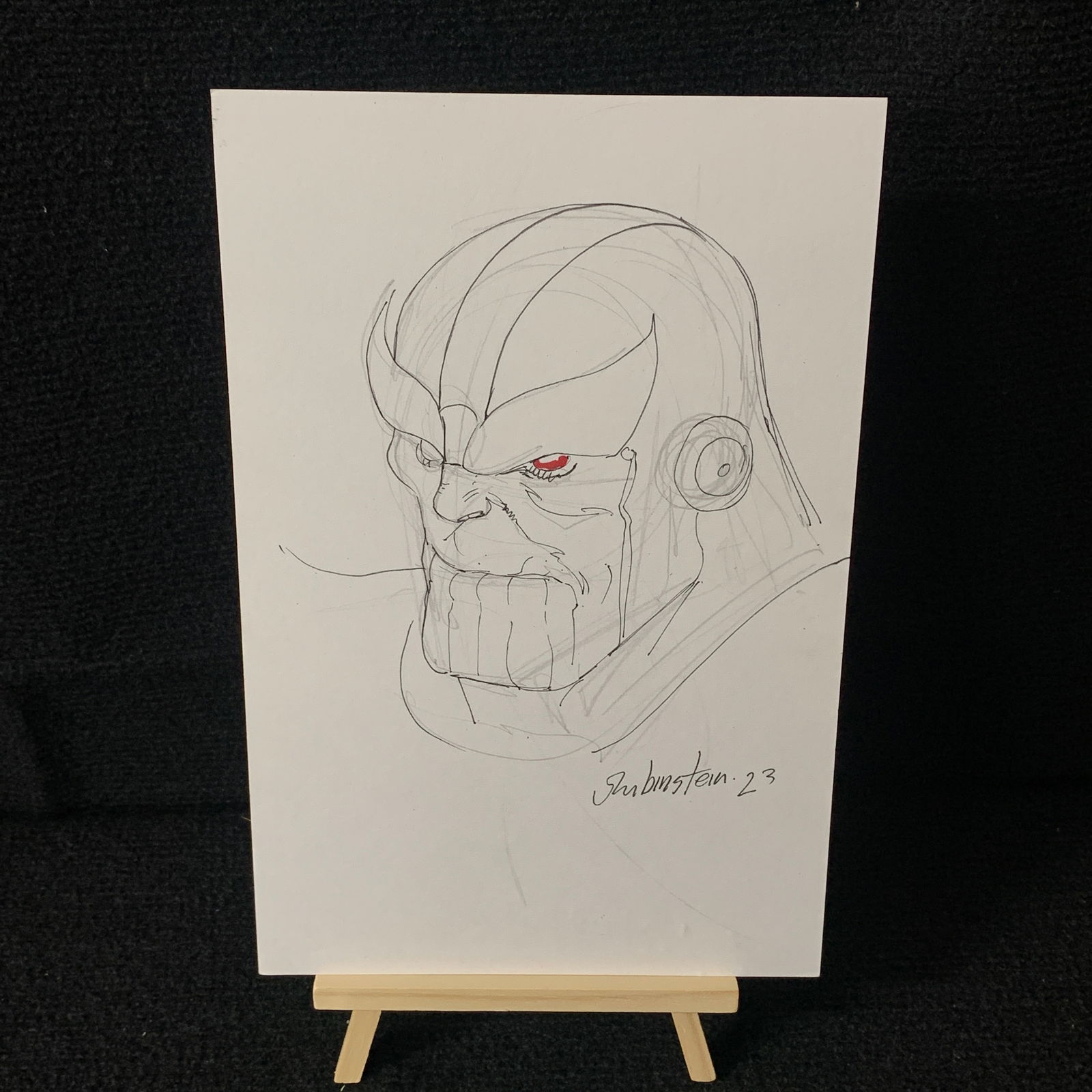 Joe Rubenstein Signed Thanos Sketch (1 of 2)