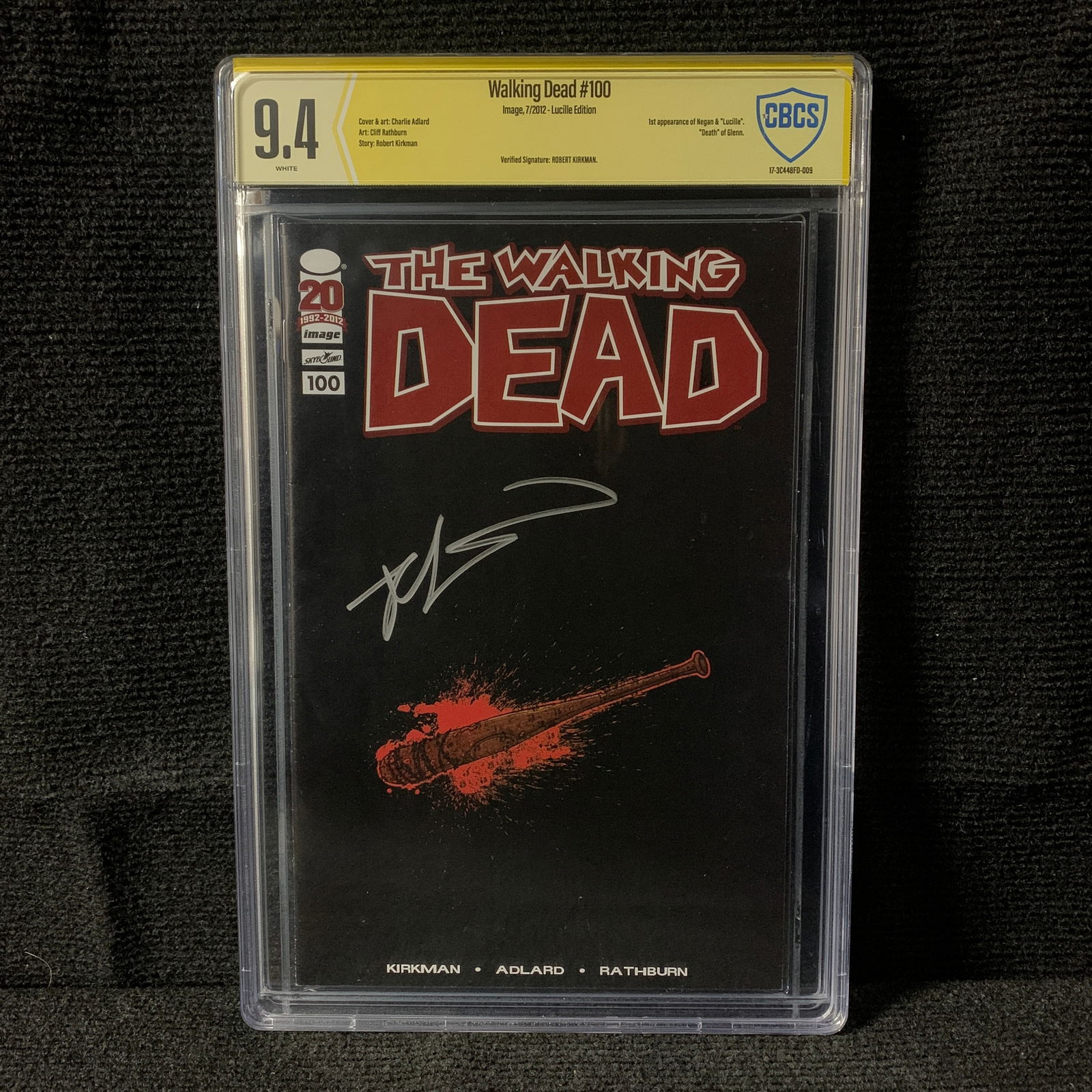 Walking Dead 100 Robert Kirkman Signed RI Ed. RARE (1 of 1)