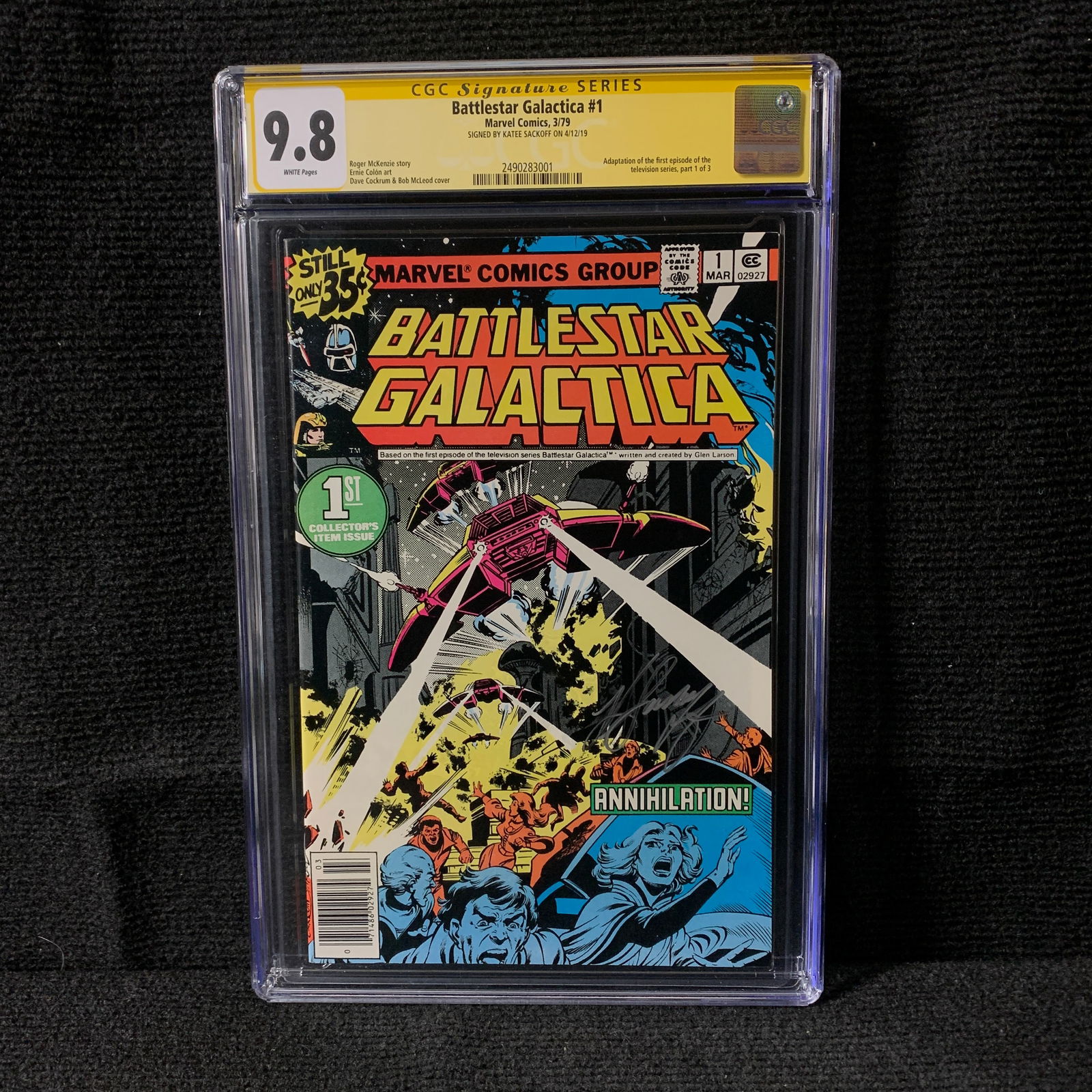 CGC 9.8 Battlestar Galatcia #1 Katee Sackoff Sig (1 of 1)