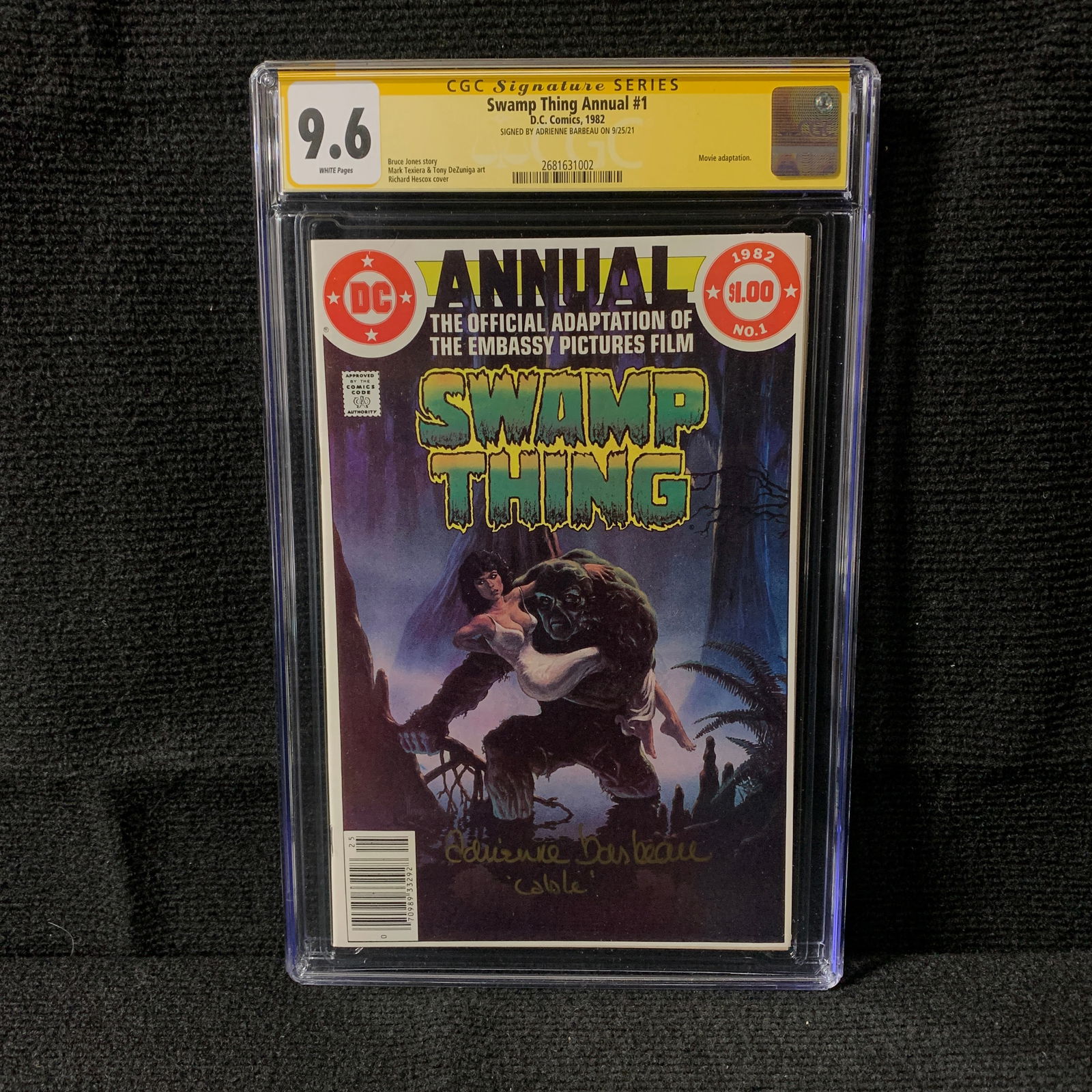 CGC 9.6 Swamp Thing Annual 1 Barbeau Sig (1 of 1)