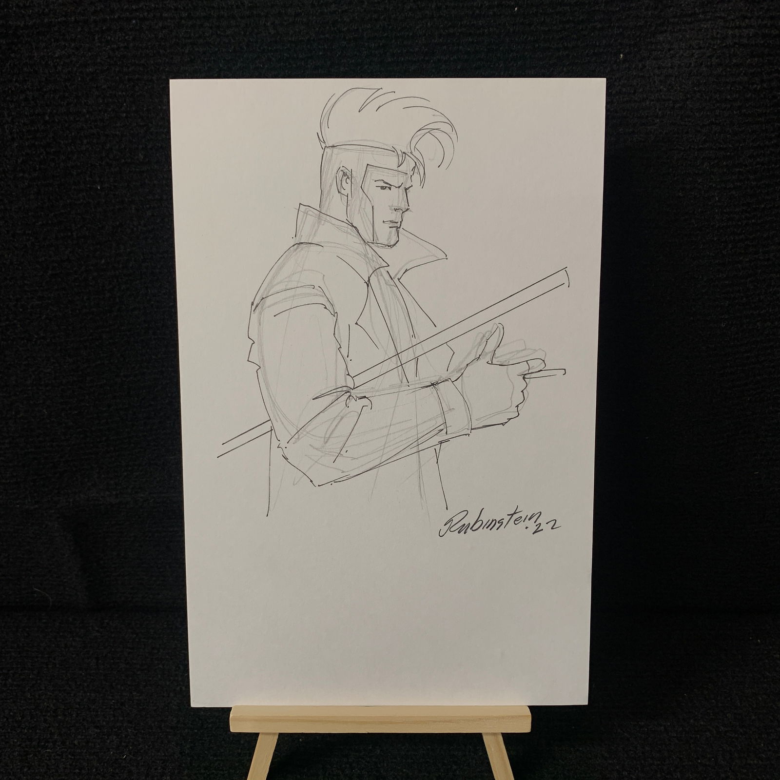 Joe Rubenstein Signed Gambit  Original Sketch (1 of 2)