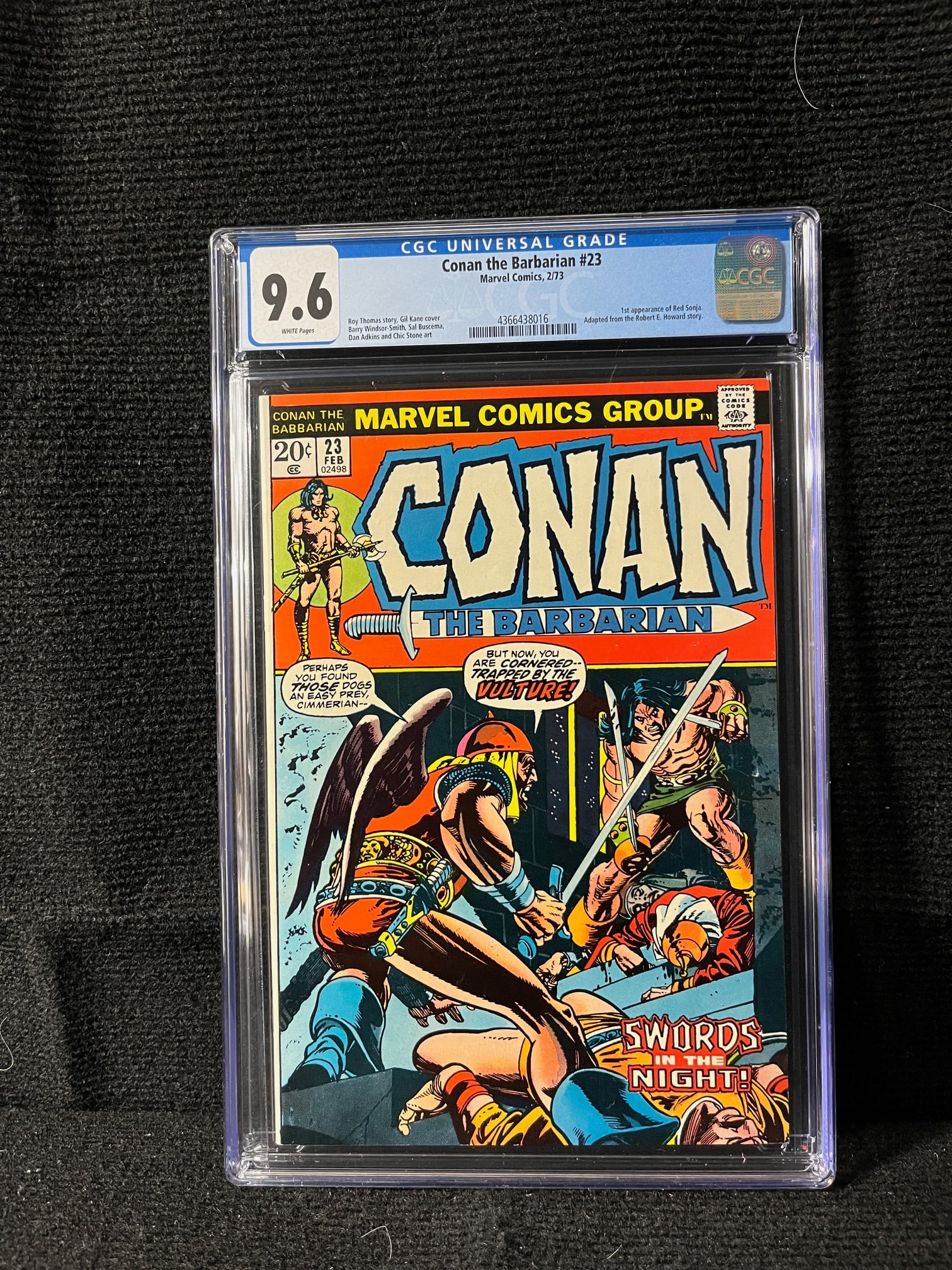 Conan the Barbarian 23 CGC 9.6 1st app Red Sonja (1 of 1)