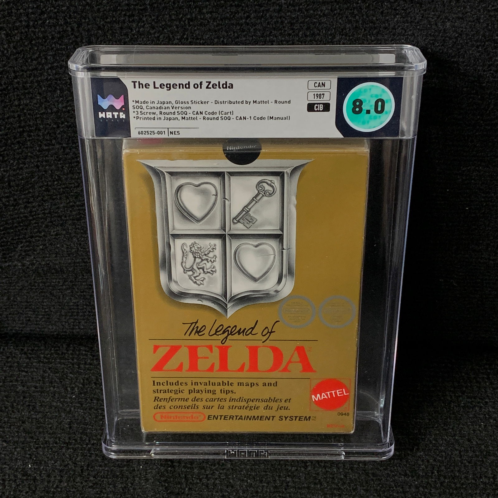 WATA 8.0 The Legend Of Zelda Nintendo Game (1 of 4)