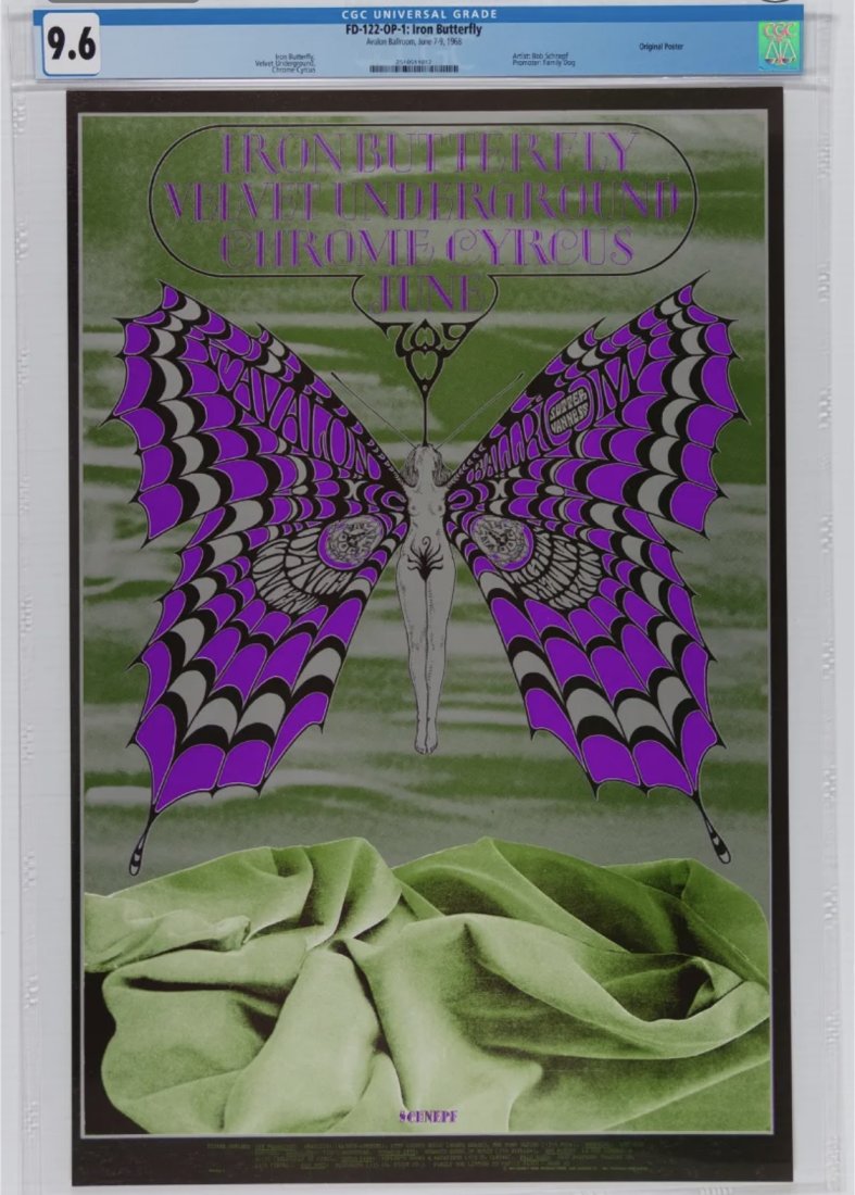 1968 FD-122 Iron Butterfly OP-1 CGC 9.6 (1 of 1)