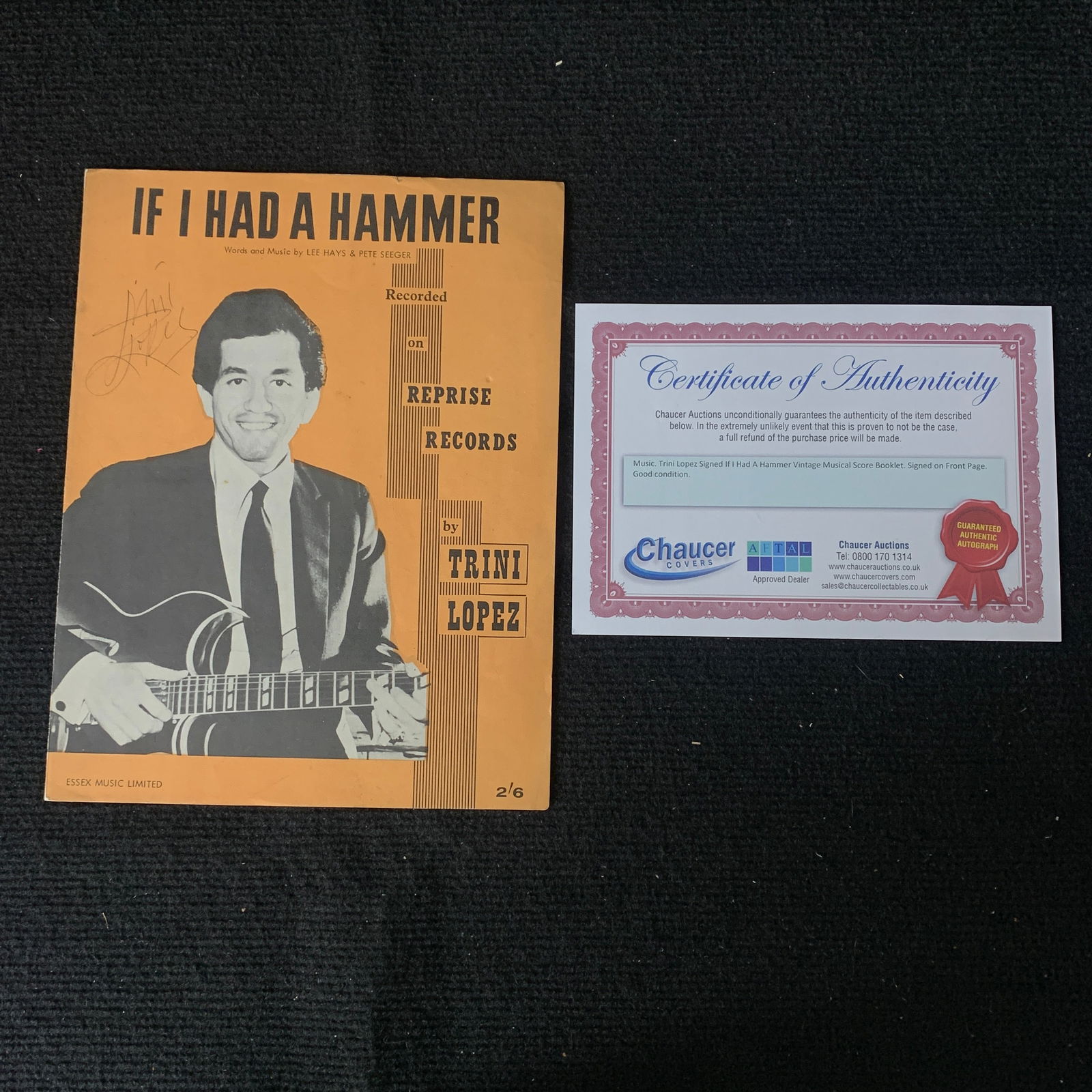 Trini Lopez Sig Musical Booklet (1 of 4)