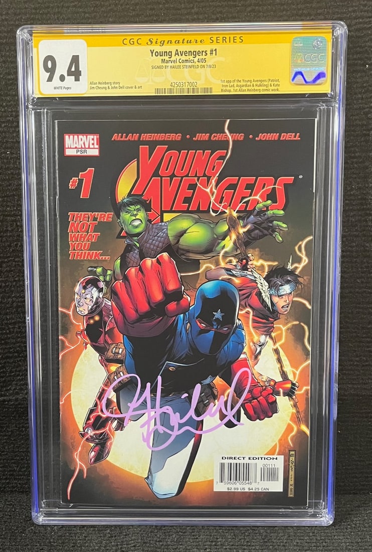 Young Avengers 1 Signed by Hailee Steinfeld CGC SS 9.4 (1 of 1)