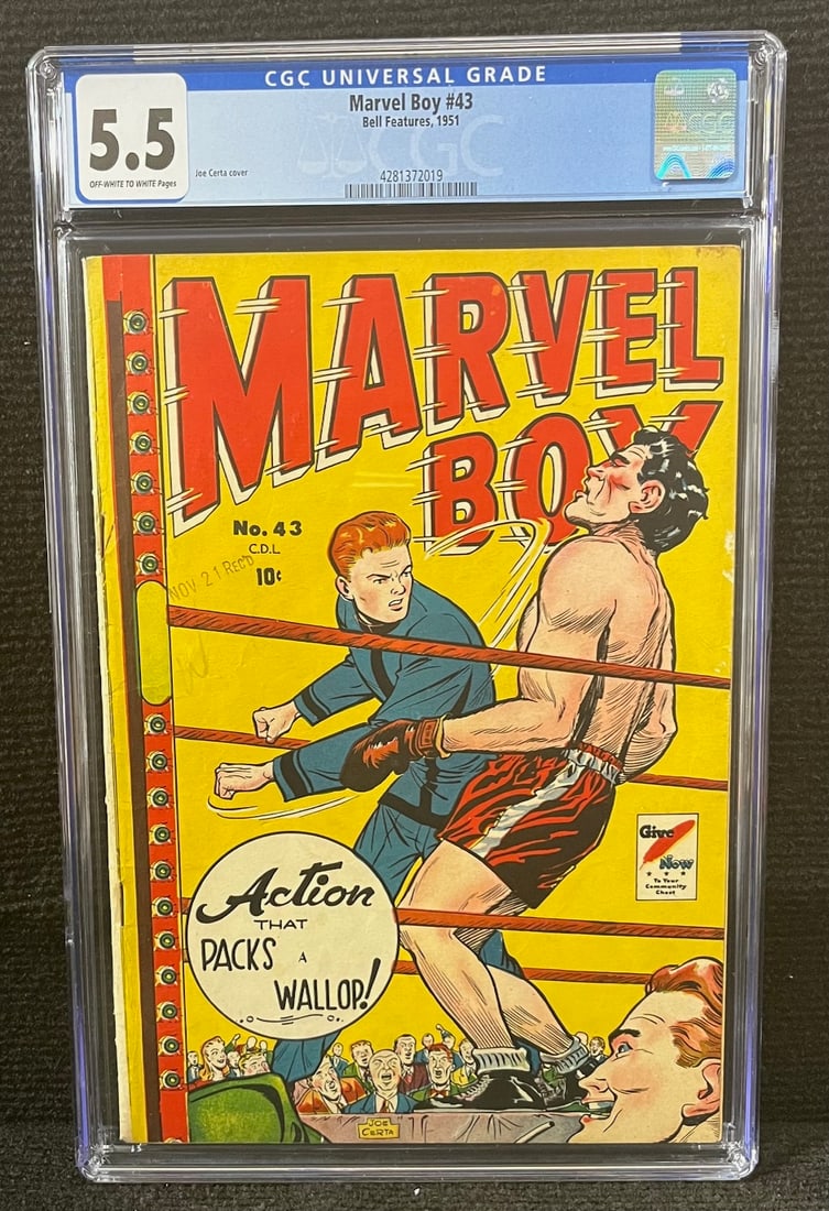 marvel Boy 43 CGC 5.5 Golden Age Rarity! (1 of 1)