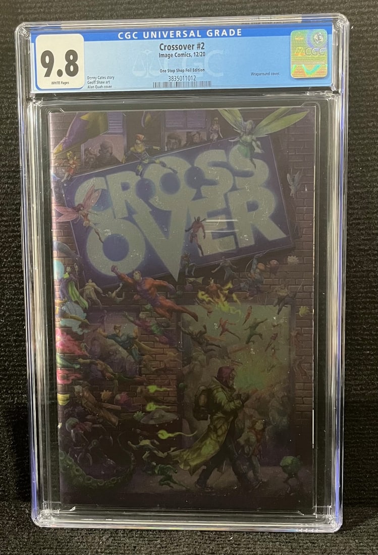 Crossover 2 One Stop Shop Foil Ed CGC 9.8: We are a veteran owned company. Please look at the pictures carefully to determine what you believe the condition of collecitible is. We are currently accepting consignments. Email us a aeronhouse1994