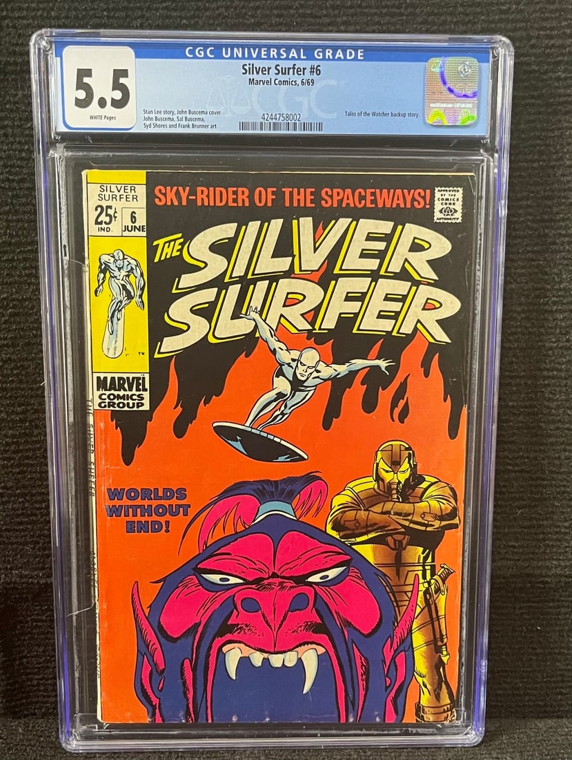 Silver Surfer 6 CGC 5.5 Marvel Silver Age (1 of 1)