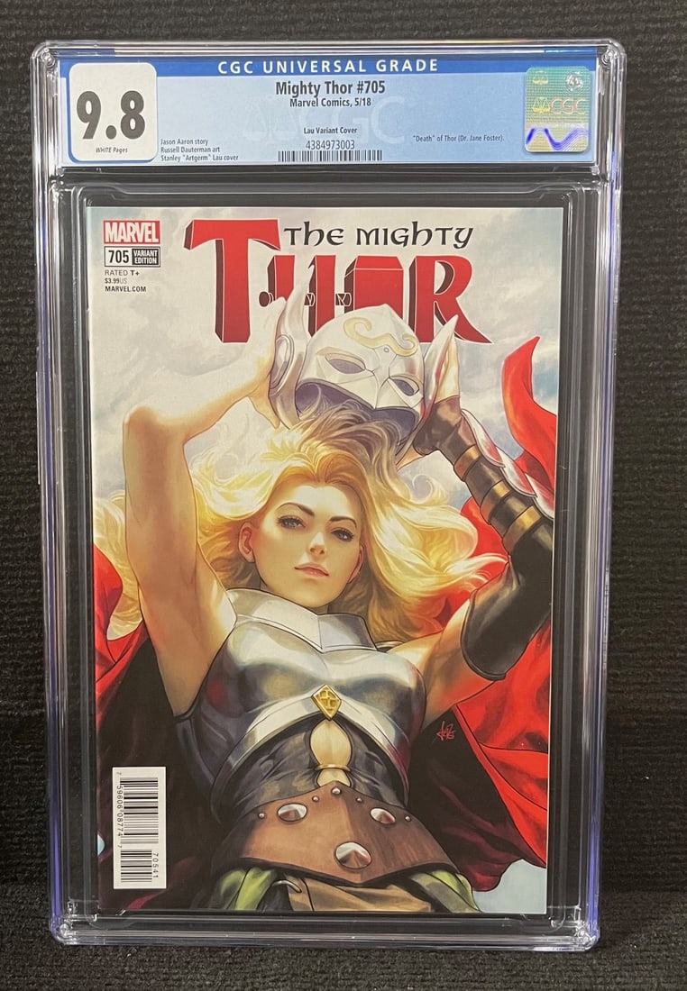 Thor 705 Lau Variant Death of Jane Foster CGC 9.8 (1 of 1)
