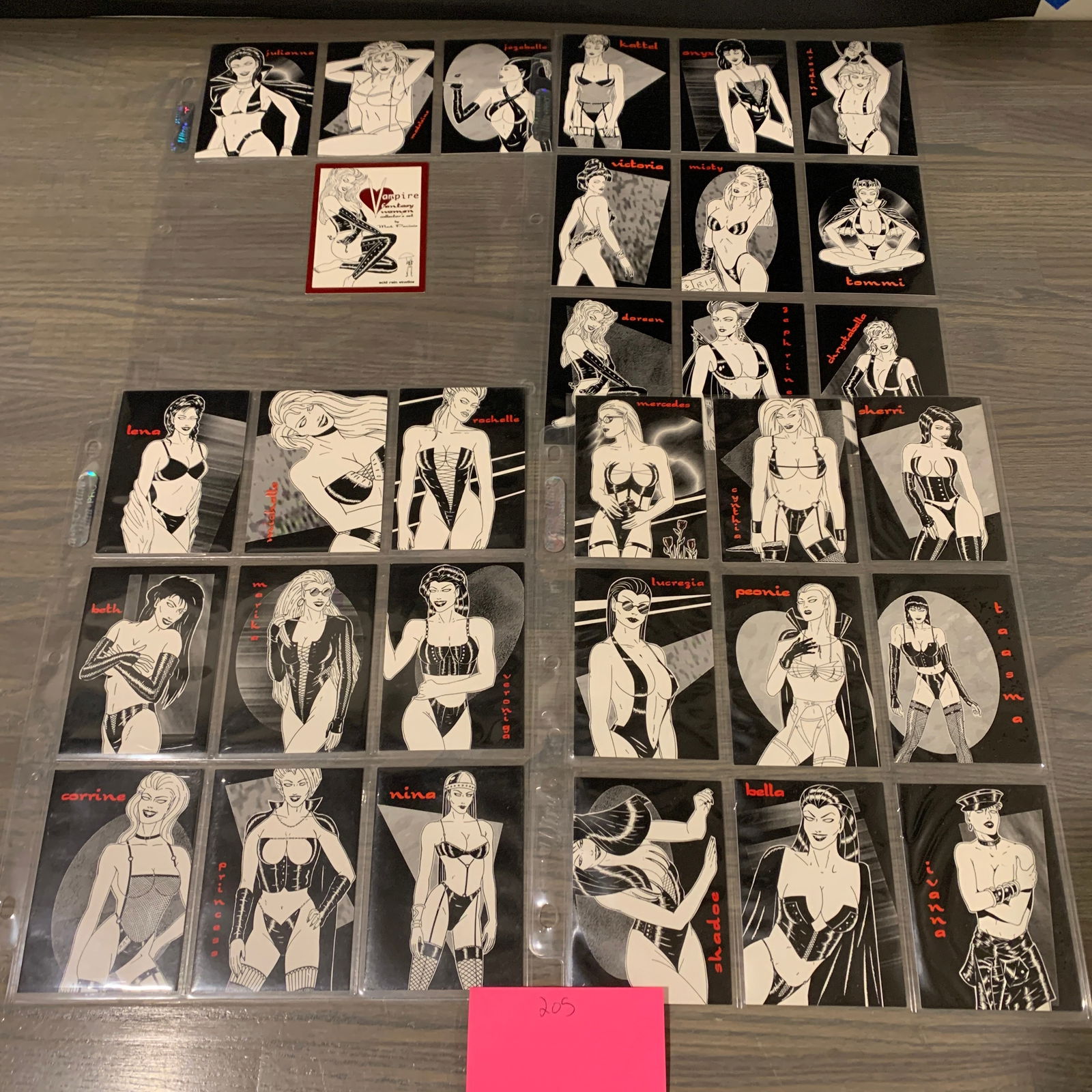 Complete 1993 Vampire Fantasy Card Set (1 of 5)