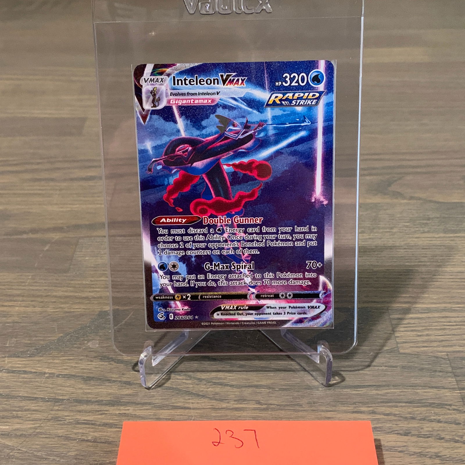 Alt Art Inteleon Vmax Pokemon Card (1 of 3)