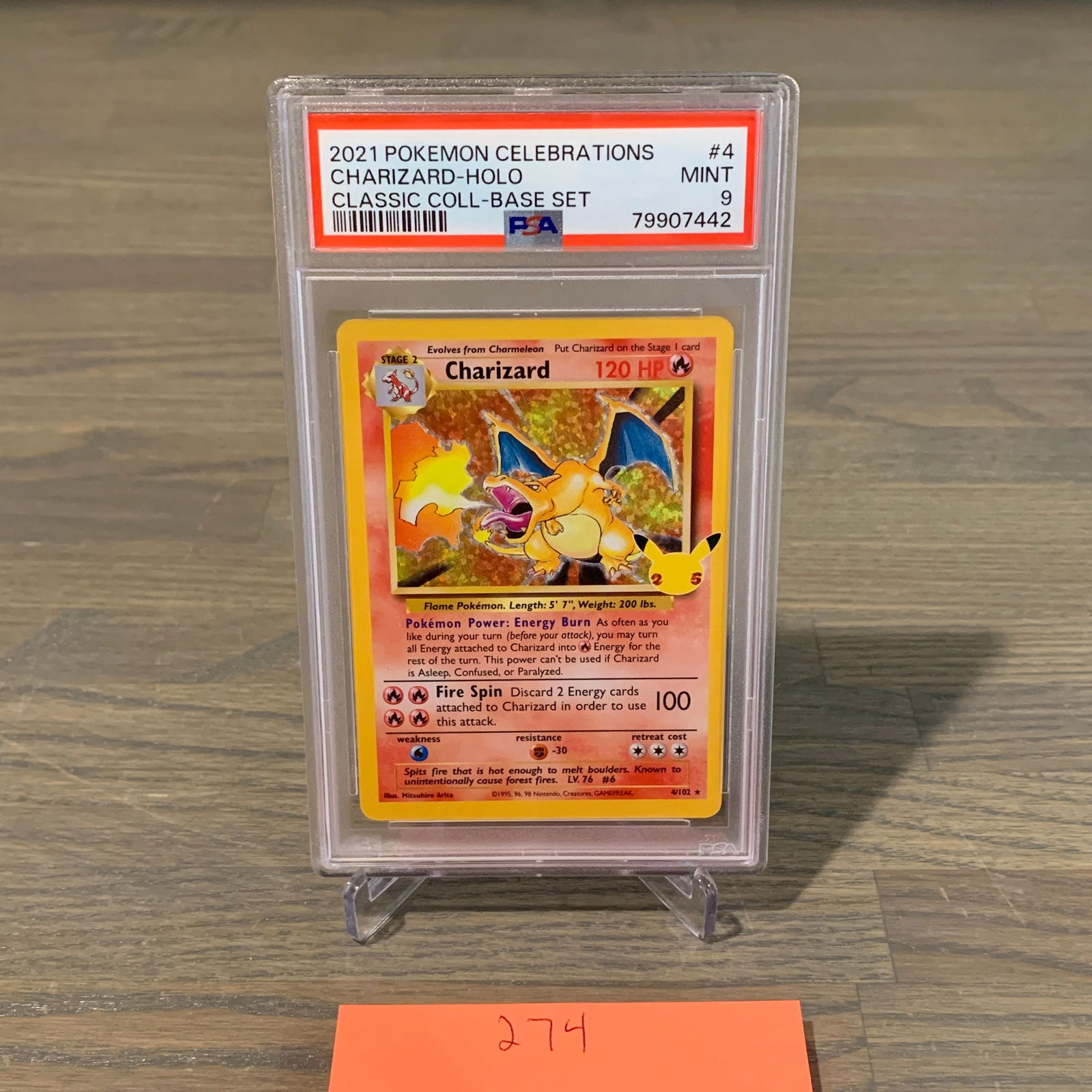 PSA 9 Charizard Cel Pokemon Card (1 of 3)