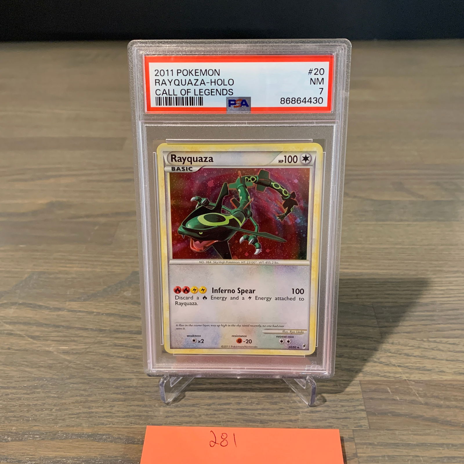 PSA 7 Rayquaza Holo Pokemon Card (1 of 3)