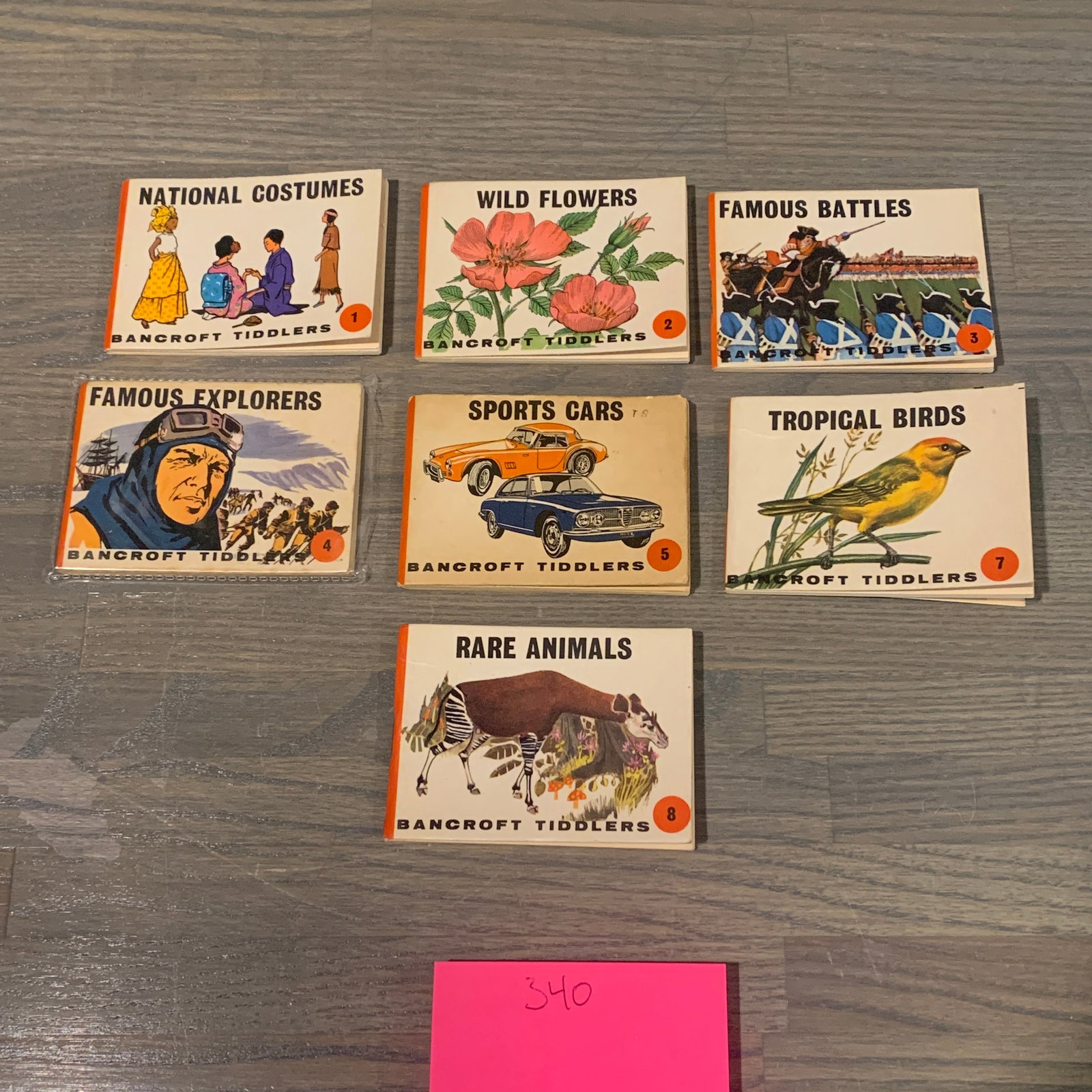 Bancroft Tiddlers Books, Early numbers: Lot of Bancroft Tiddlers mini books early numbers. Includes books, 1, 2, 3, 4, 5, 7, and 8. We are a veteran owned company. Please look at the pictures carefully to determine what you believe the cond