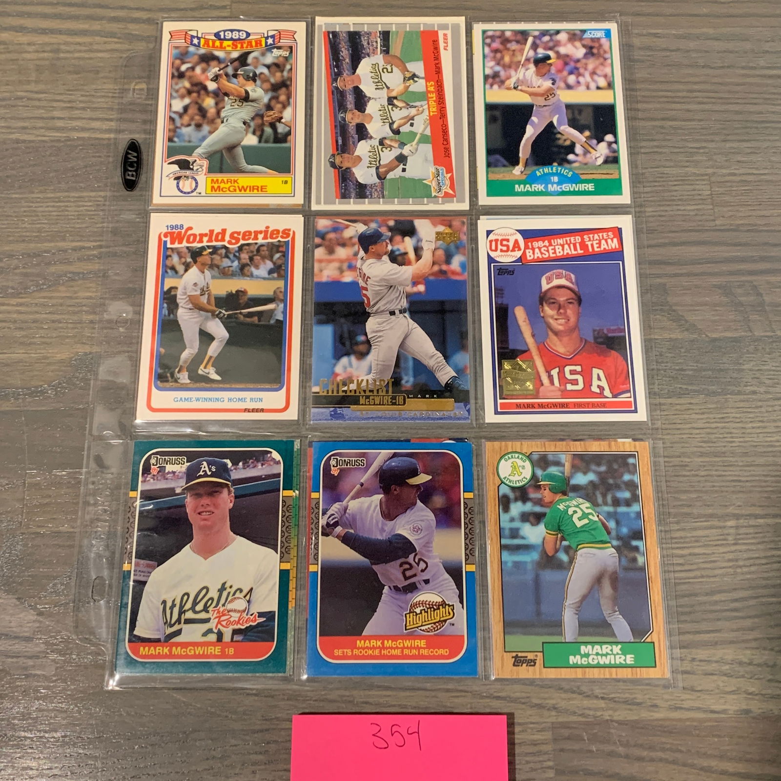 Mark McGwire Baseball Cards (1 of 2)