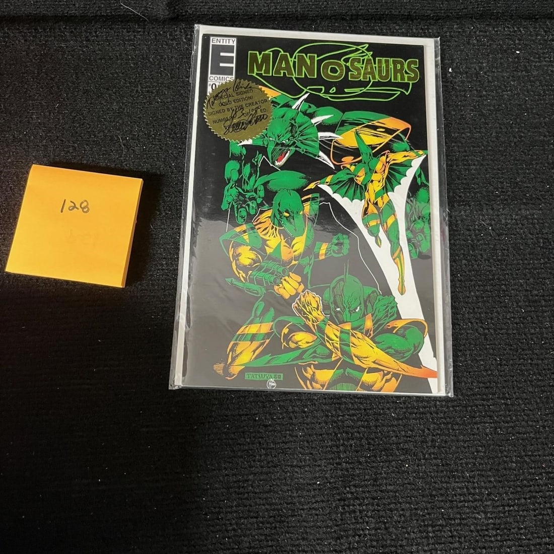 Manosaurs #0 Signed Gold Edition Signed #/1000: Signed by Tatsuya Ishida and Bill Maus We are a veteran owned company. Please look at the pictures carefully to determine what you believe the condition of collectible is. We are currently accepting c