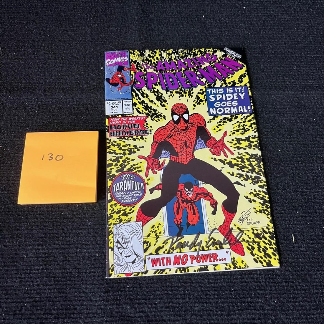 Amazing Spider-man 341 Signed by Randy Emberlin (1 of 2)