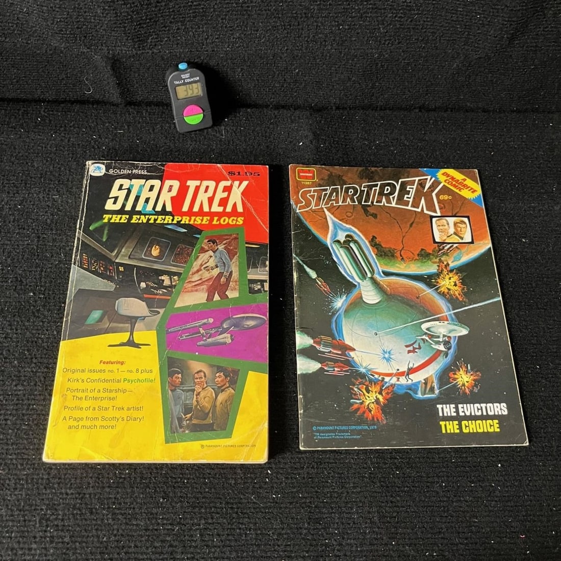 Star Trek Enterprise Log & Dynabrite Comic: Please look at the pictures carefully to determine what you believe the condition of collectible is. We are currently accepting consignments. Email us a aeronhouse1994@gmail.com or visit our website, 
