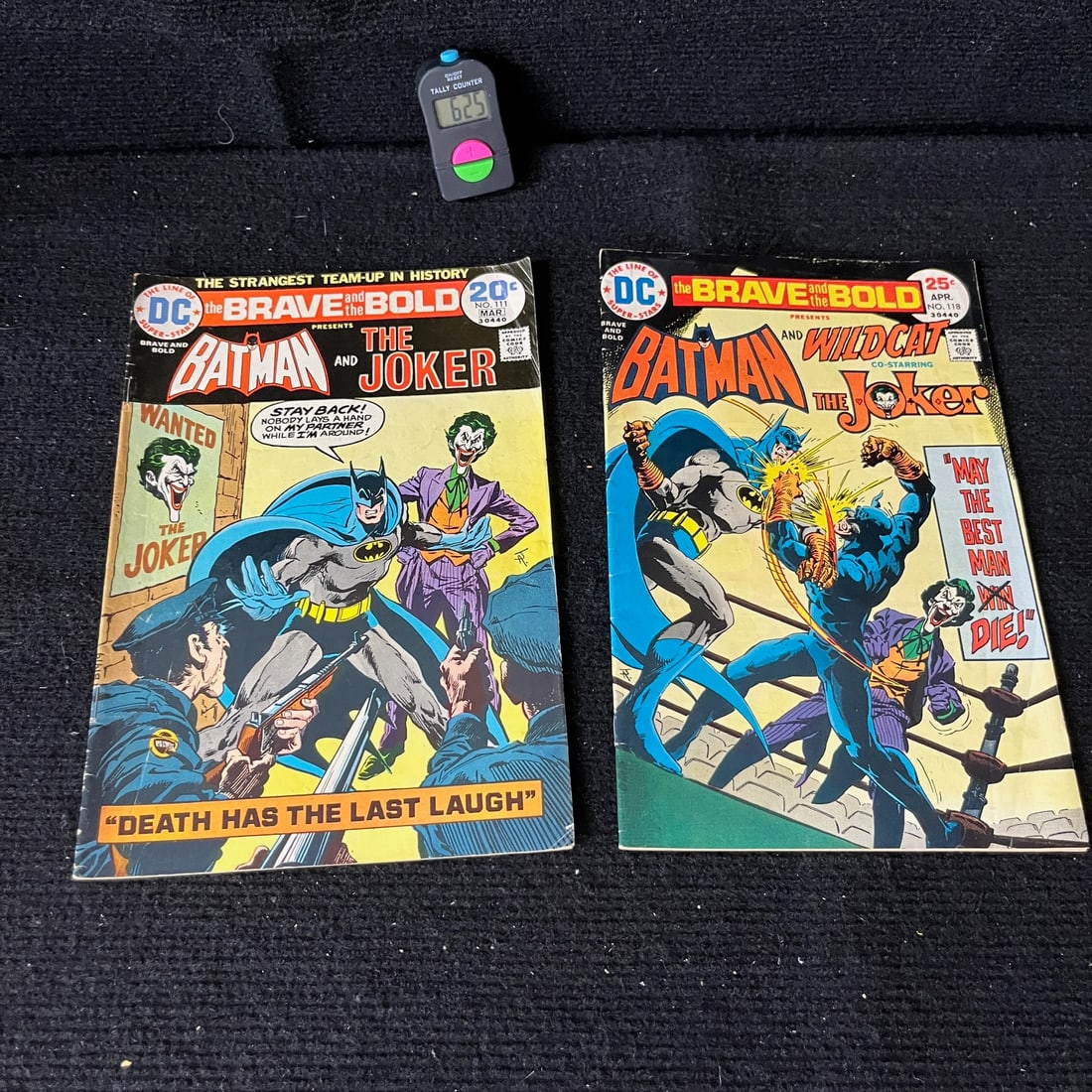 Batman in Brave & the Bold 111 & 118 vs. Joker: Please look at the pictures carefully to determine what you believe the condition of collectible is. We are currently accepting consignments. Email us a aeronhouse1994@gmail.com or visit our website, 