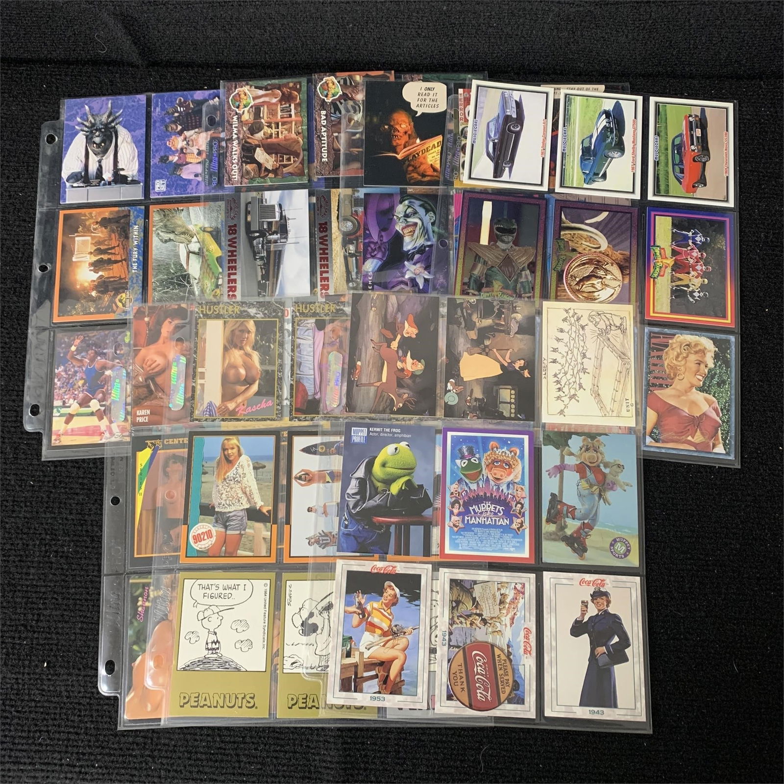 Large lot of Misc Trading Cards, Hustler, Muppets (1 of 4)