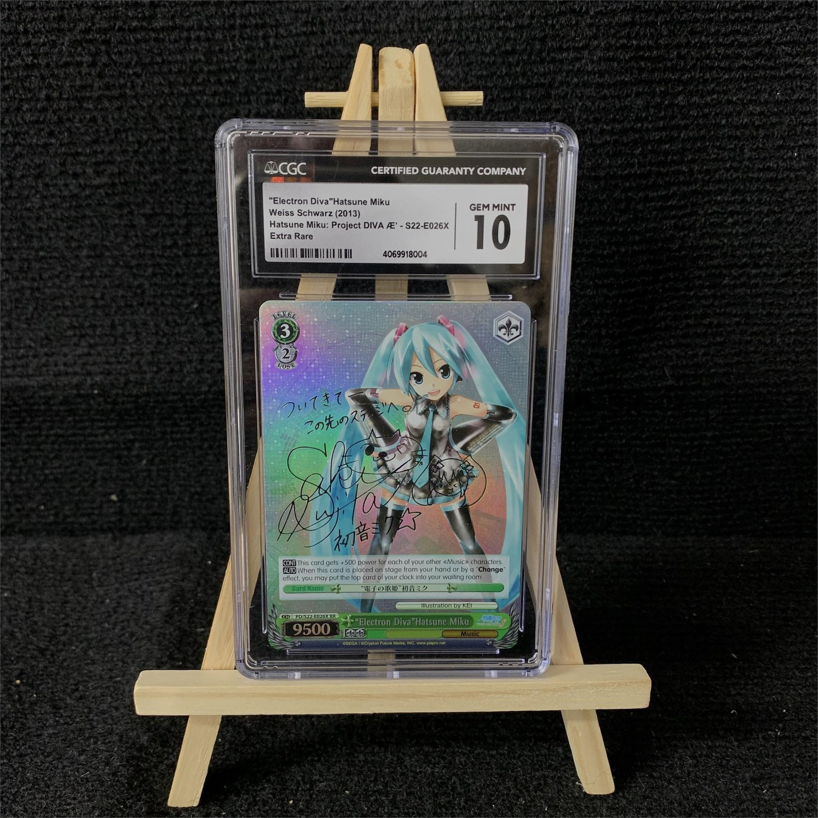 CGC 10 Electron Diva WS Anime SR Signature w/Sketch Card: CGC 10 Gem Mint Electron Diva Hatsune Miku Extra Rare Weiss Schwarz Anime Trading Card. Gold Sig. We are a veteran owned company. Please look at the pictures carefully to determine what you believe th
