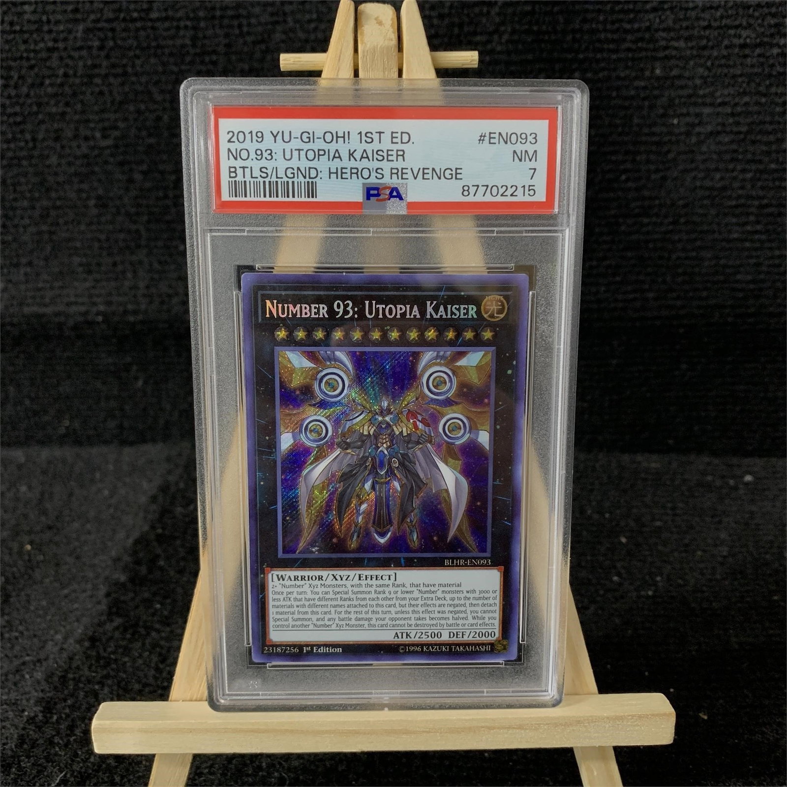 PSA 7 Number 93: Utopia Kaiser 1st ed: PSA 7 Number 93: Utopia Kaiser 1st Edition Yu-gi-oh Card. We are a veteran owned company. Please look at the pictures carefully to determine what you believe the condition of collecitible is. We are c