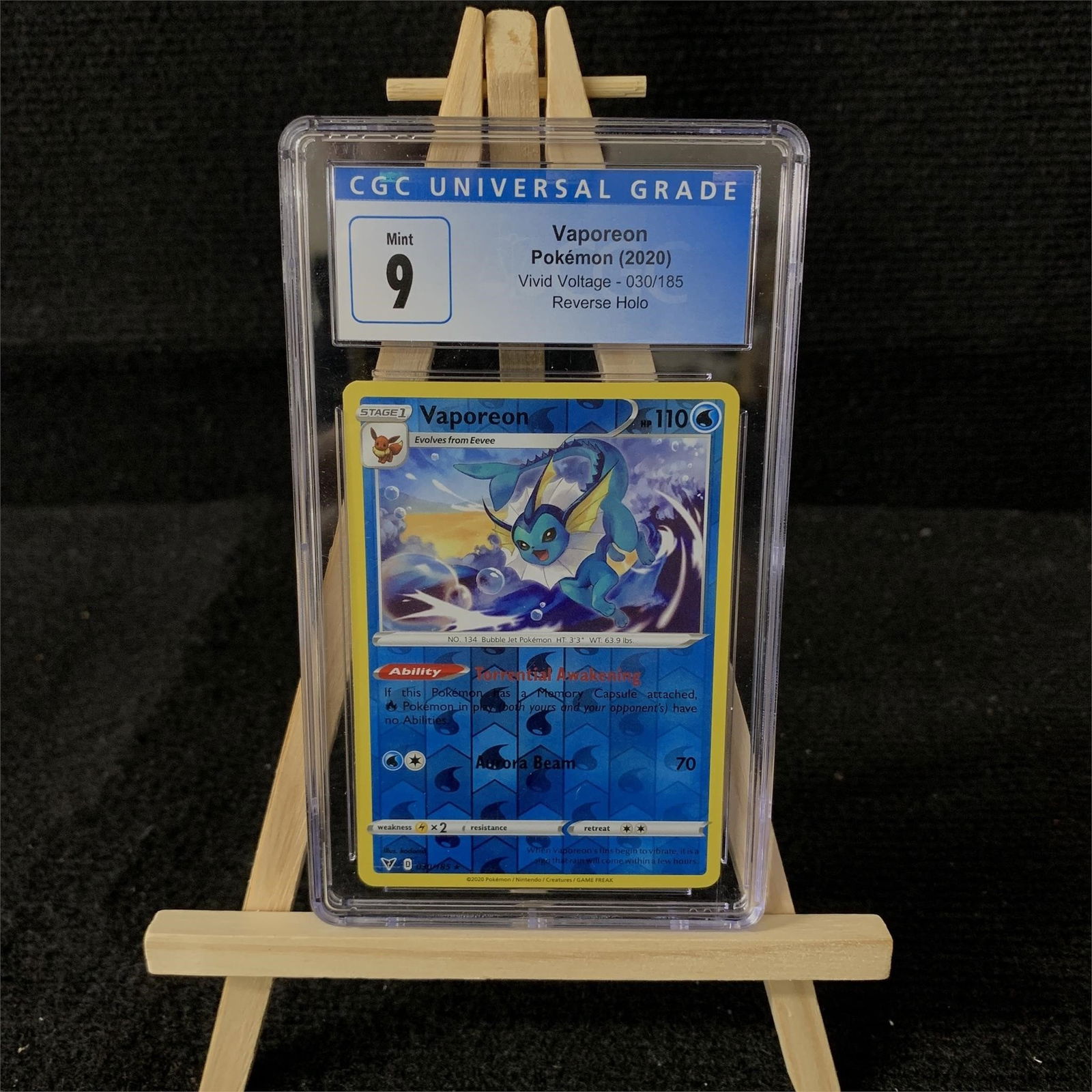 CGC 9 Vaporeon Revers Holo (1 of 1)