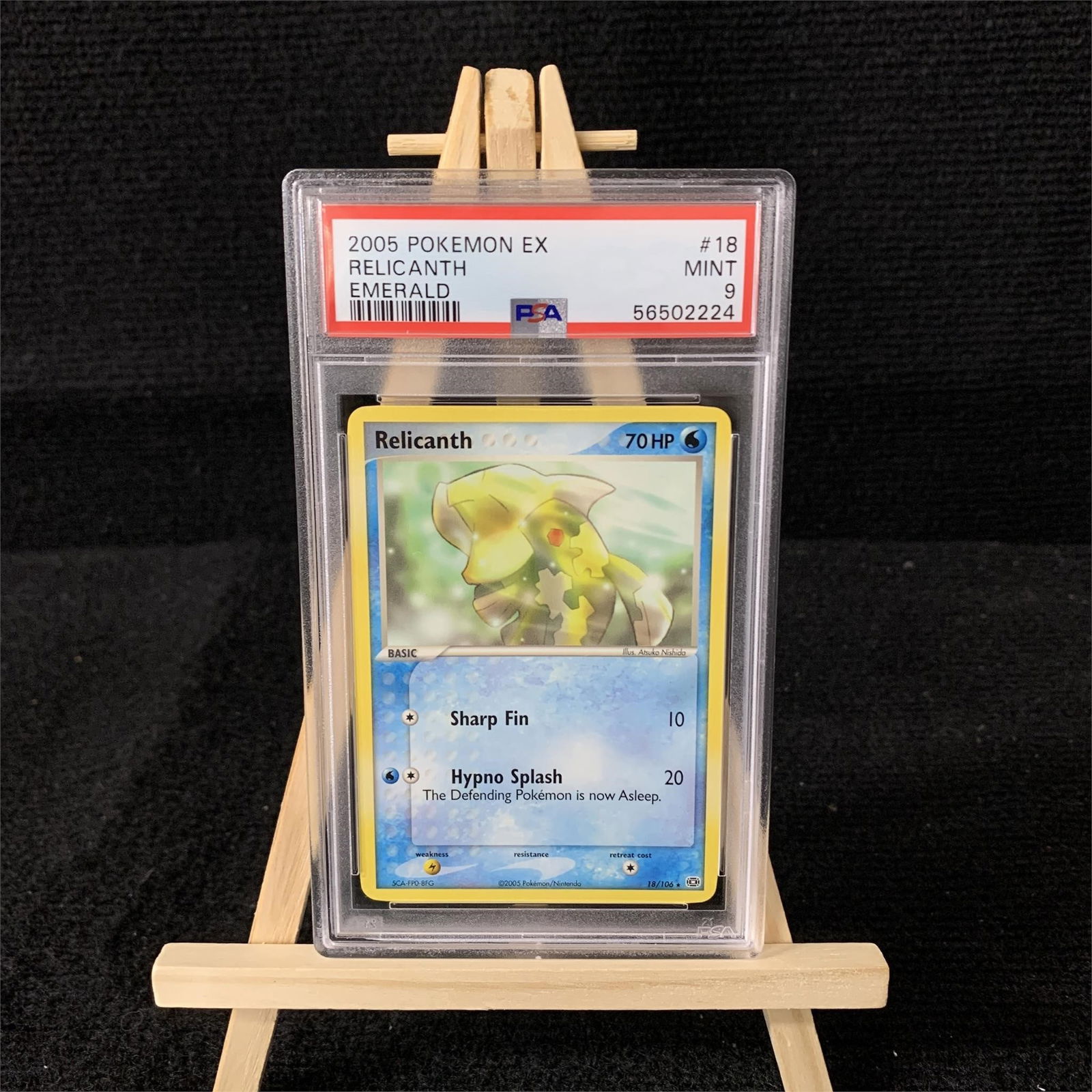 PSA 9 Relicanth vintage pokemon card (1 of 1)