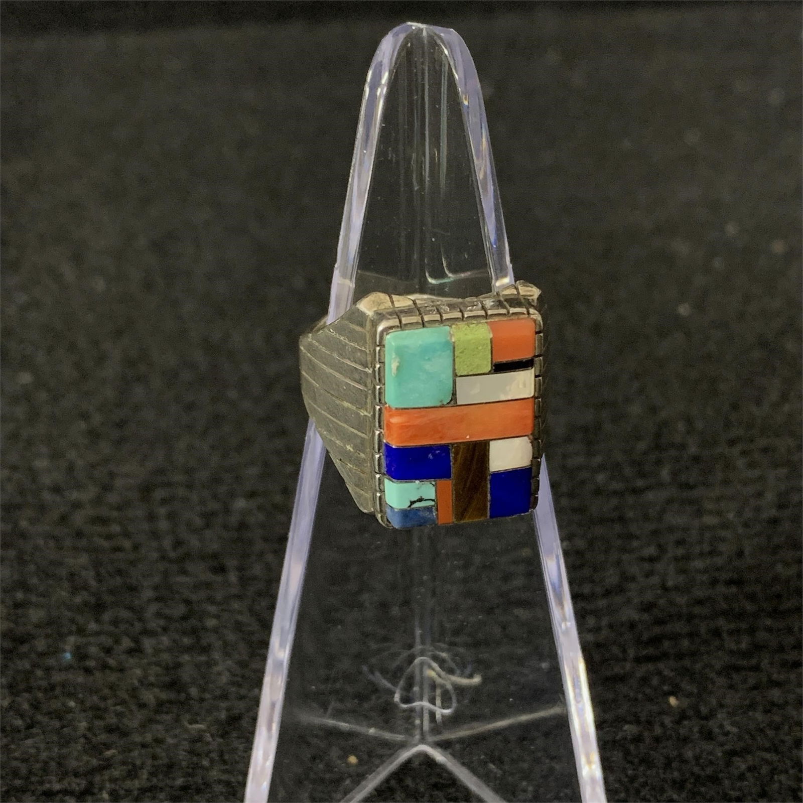 Multi Stone Silver Ring (1 of 4)