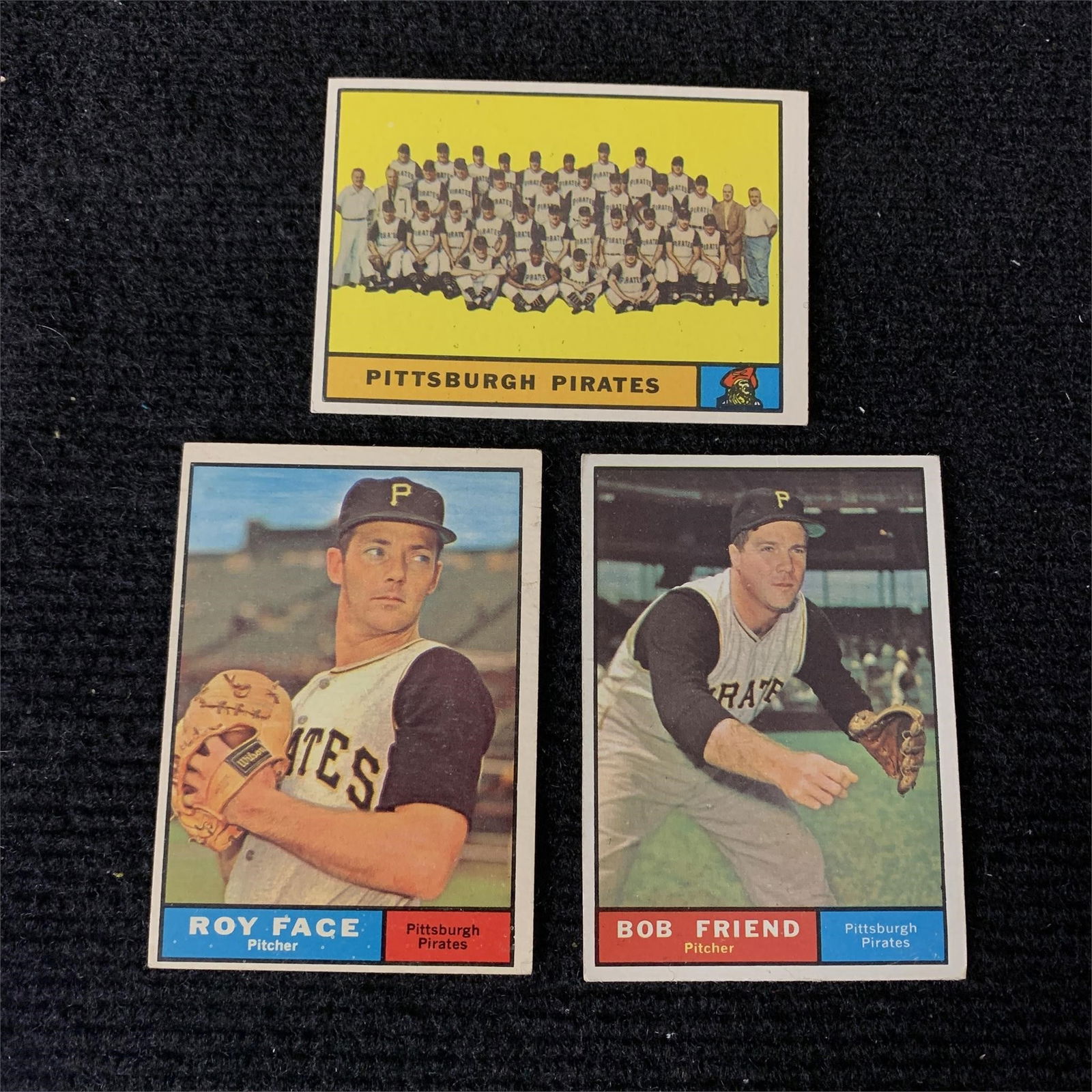1961 Topps Baseball Cards, Pirates Team (1 of 2)