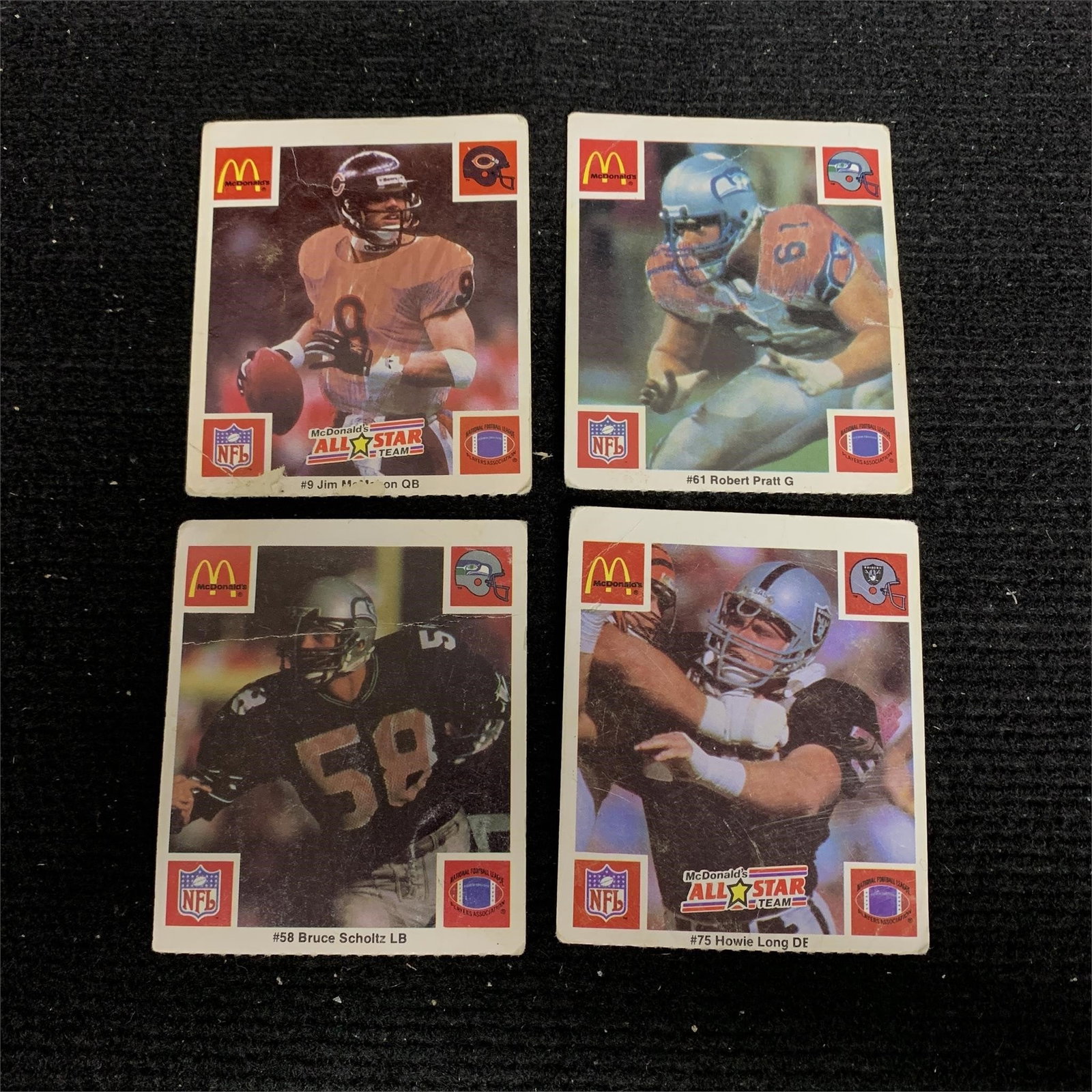 1986 McDonalds Promo Football Cards: We are a veteran owned company. Please look at the pictures carefully to determine what you believe the condition of collecitible is. We are currently accepting consignments. Email us a aeronhouse1994