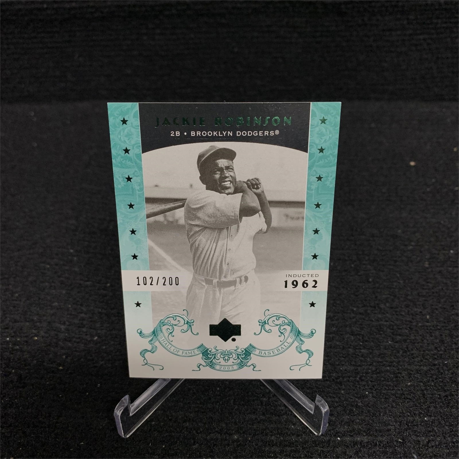 RARE INSERT CARD HOF JACKIE ROBINSON #102 OF 200 (1 of 3)