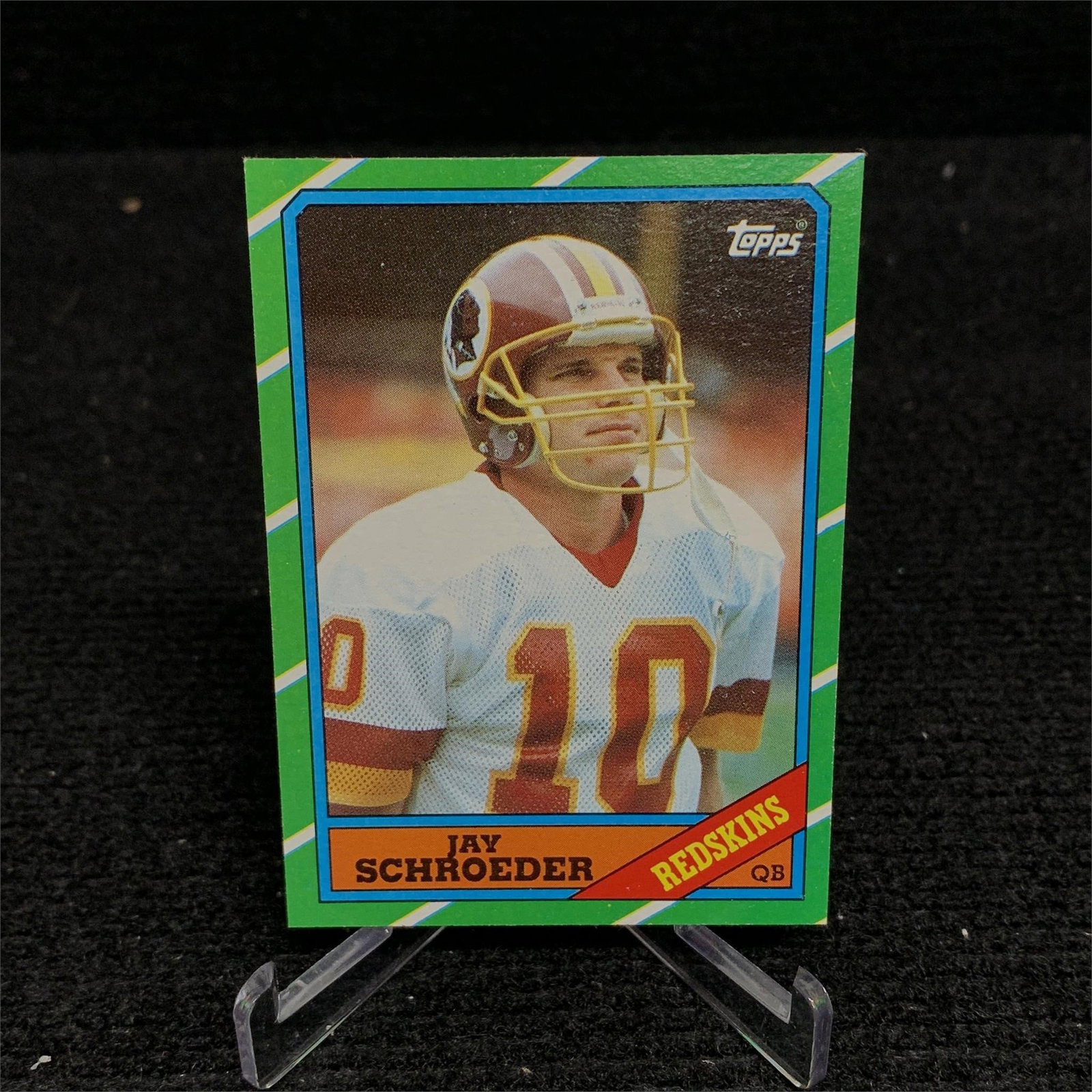 ROOKIE CARD 1986 TOPPS JAY SCHROEDER: We are a veteran owned company. Please look at the pictures carefully to determine what you believe the condition of collecitible is. We are currently accepting consignments. Email us a aeronhouse1994