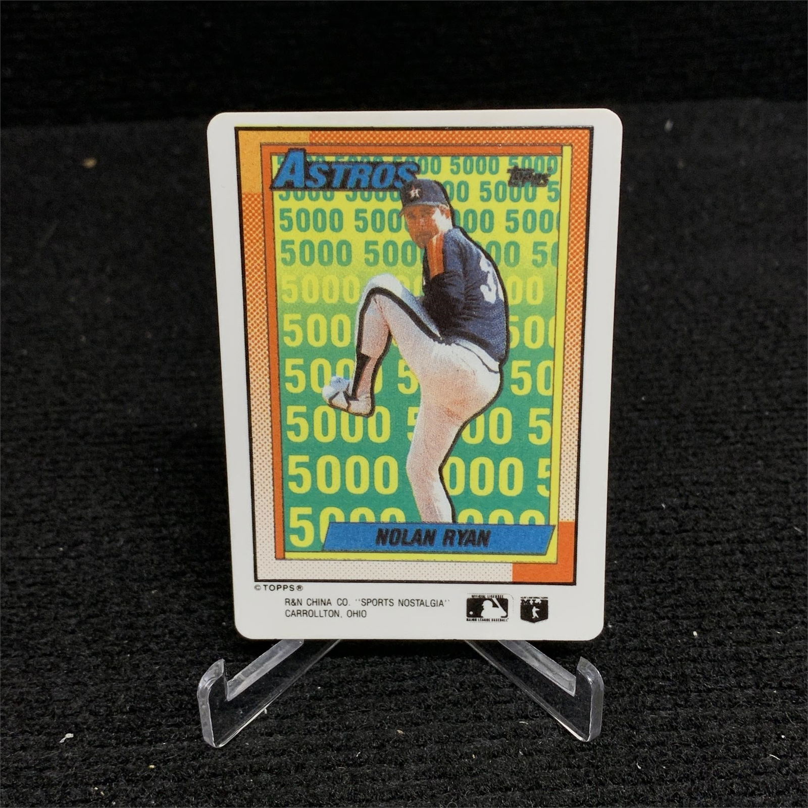 LIMITED EDITION CERAMIC CARD HOF NOLAN RYAN (1 of 2)