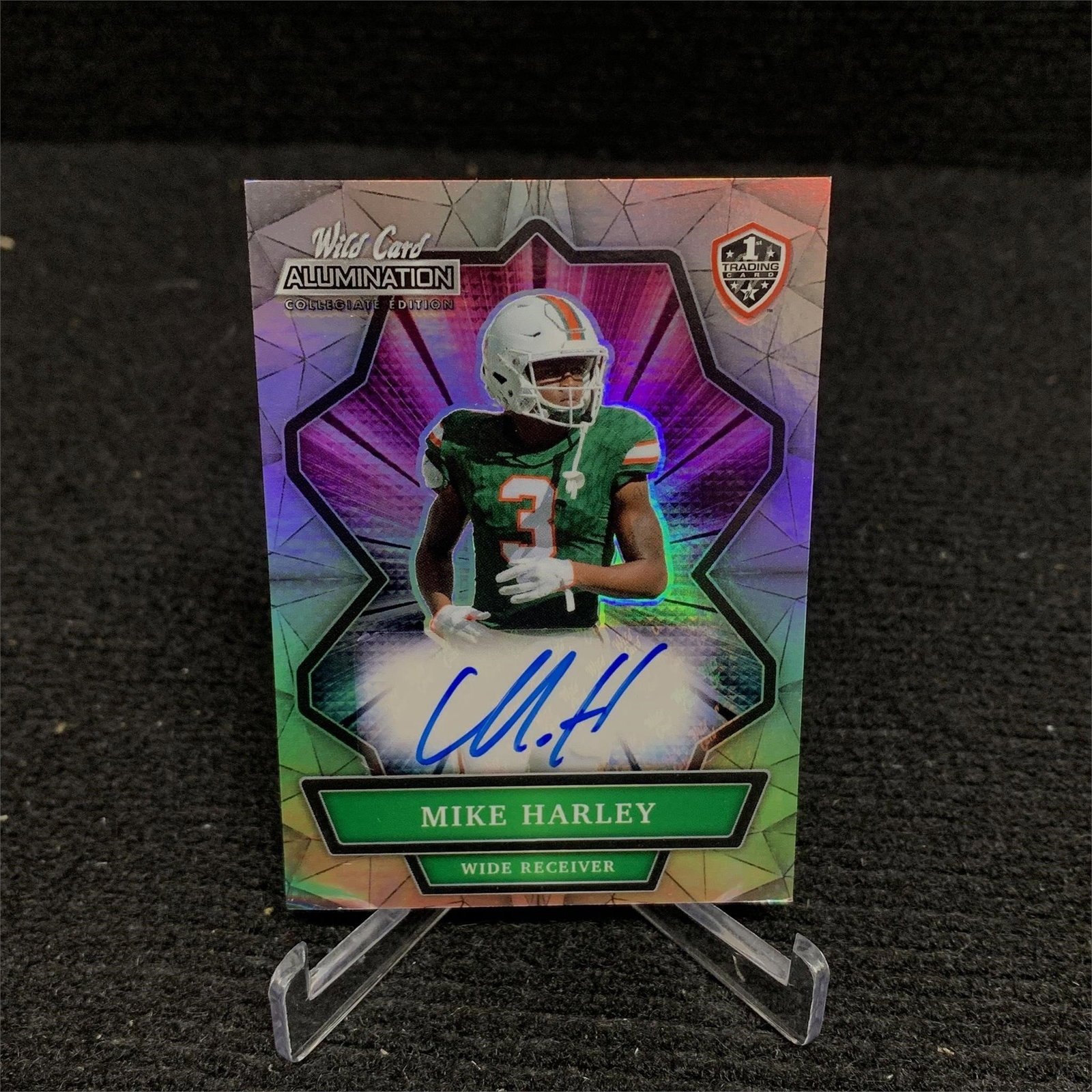 Mike Harley Auto Football Card: Mike Harley #ANBC-A Auto Card. Wild Card NIL Football Card. We are a veteran owned company. Please look at the pictures carefully to determine what you believe the condition of collecitible is. We are
