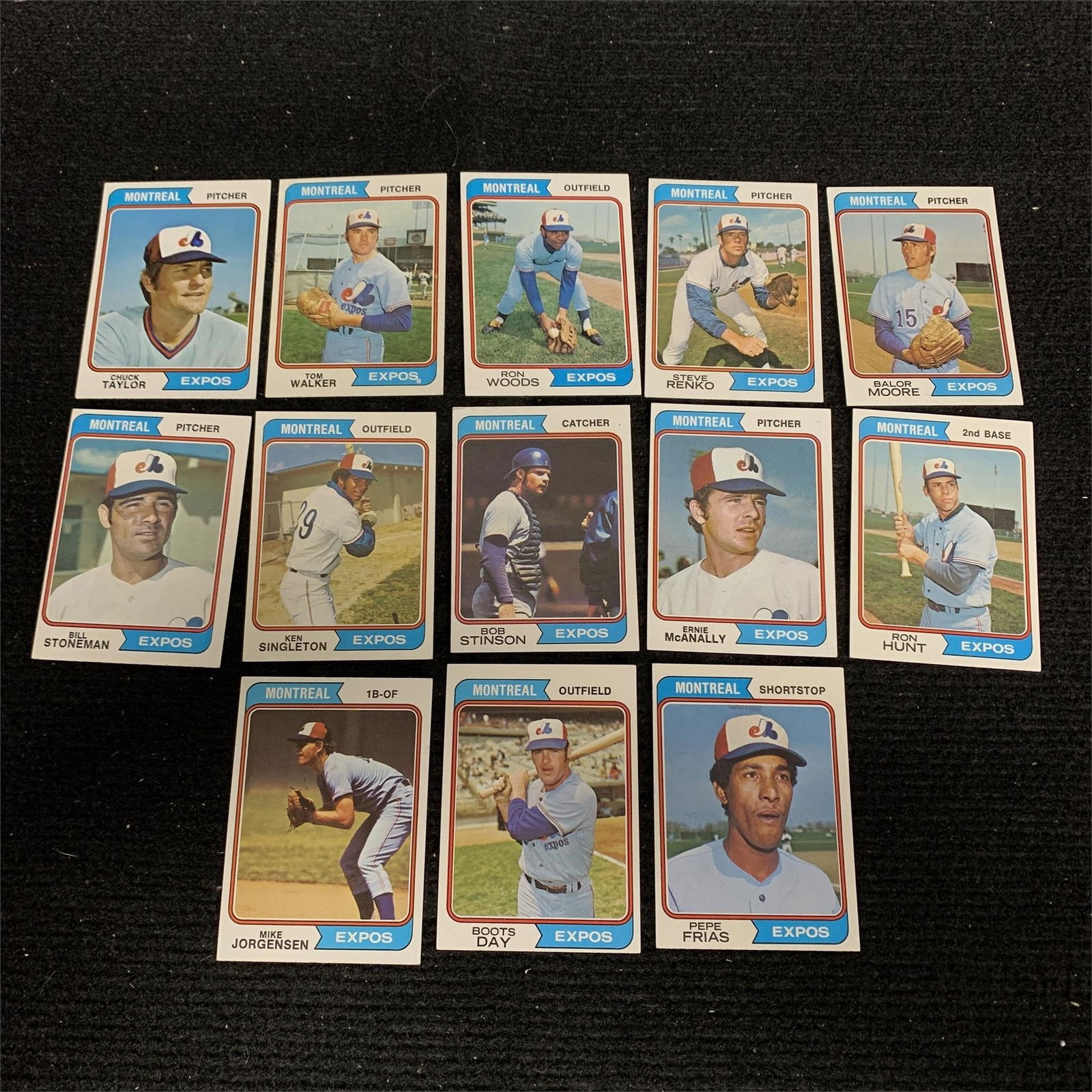 1974 Topps Expos Baseball Cards (1 of 2)