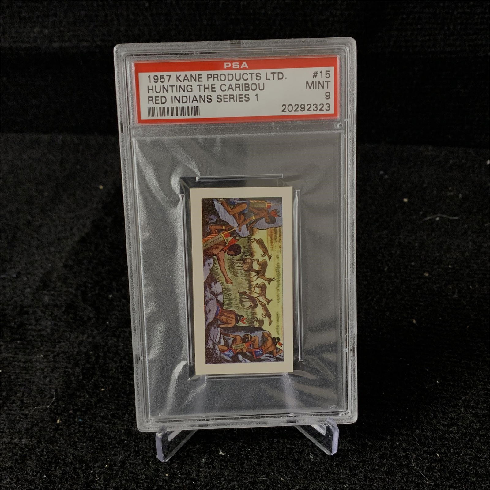 PSA 9 Hunting the Buffalo #15 1957 Kane: POP 5 PSA 9 Hunting the Buffalo #15 Kane Products 1957 Red Indians Series 1 Trading Card. We are a veteran owned company. Please look at the pictures carefully to determine what you believe the condit