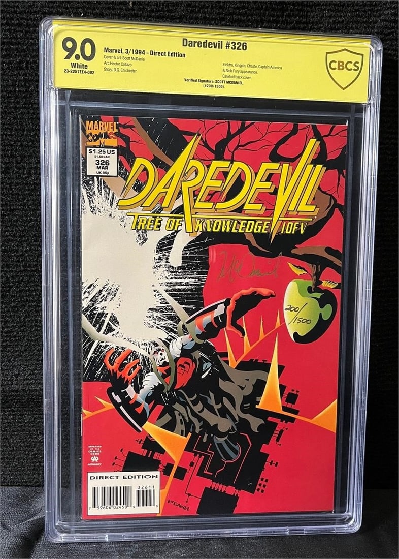 Daredevil 326 Scott McDaniel Sig CBCS 9.0 (1 of 1)