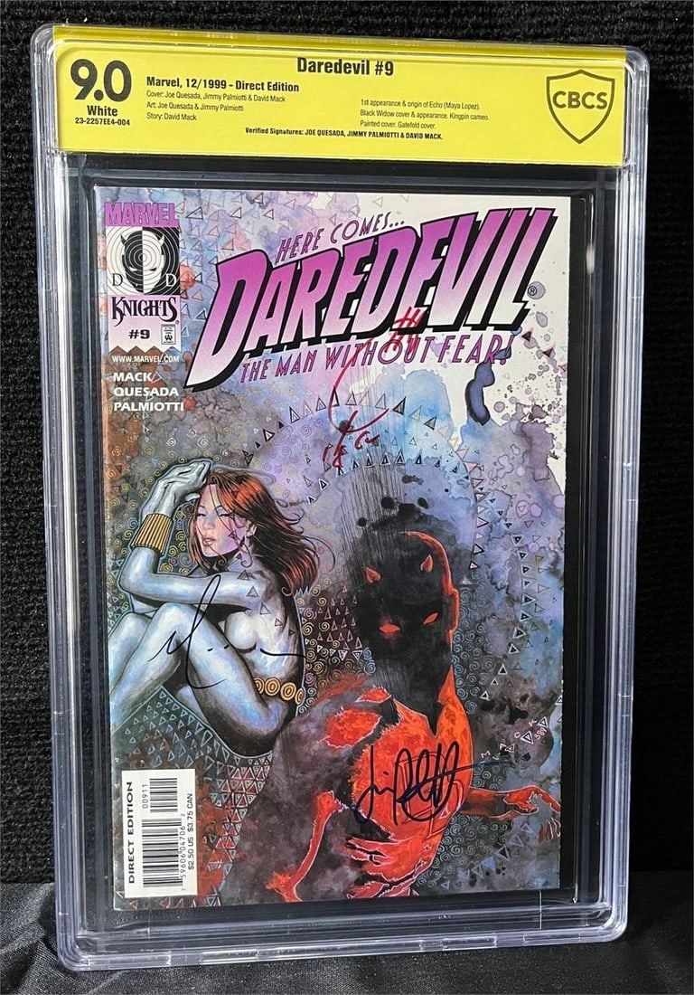 Daredevil 9 1st Echo Signed Quesada, +2 (1 of 1)