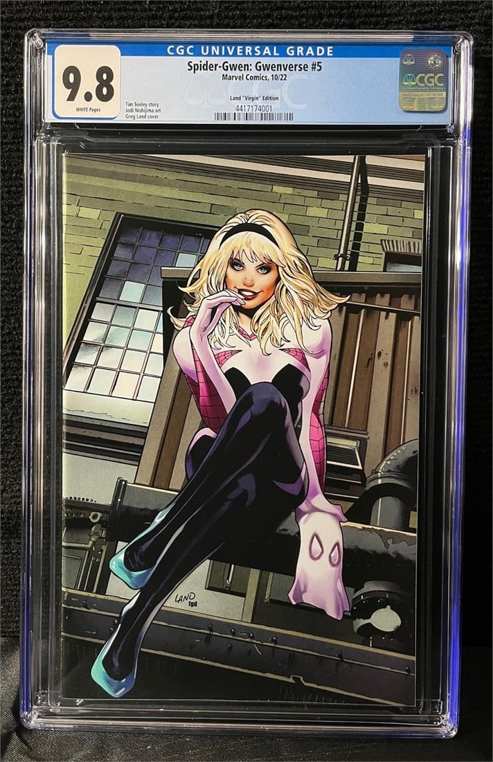 Spider-Gwen: Gwenverse 5 Land Virgin Ed. CGC 9.8 (1 of 1)