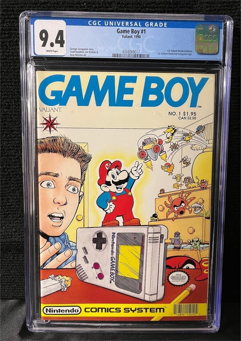 Game Boy 1 1990 1st Valiant Comic CGC 9.4 (1 of 1)